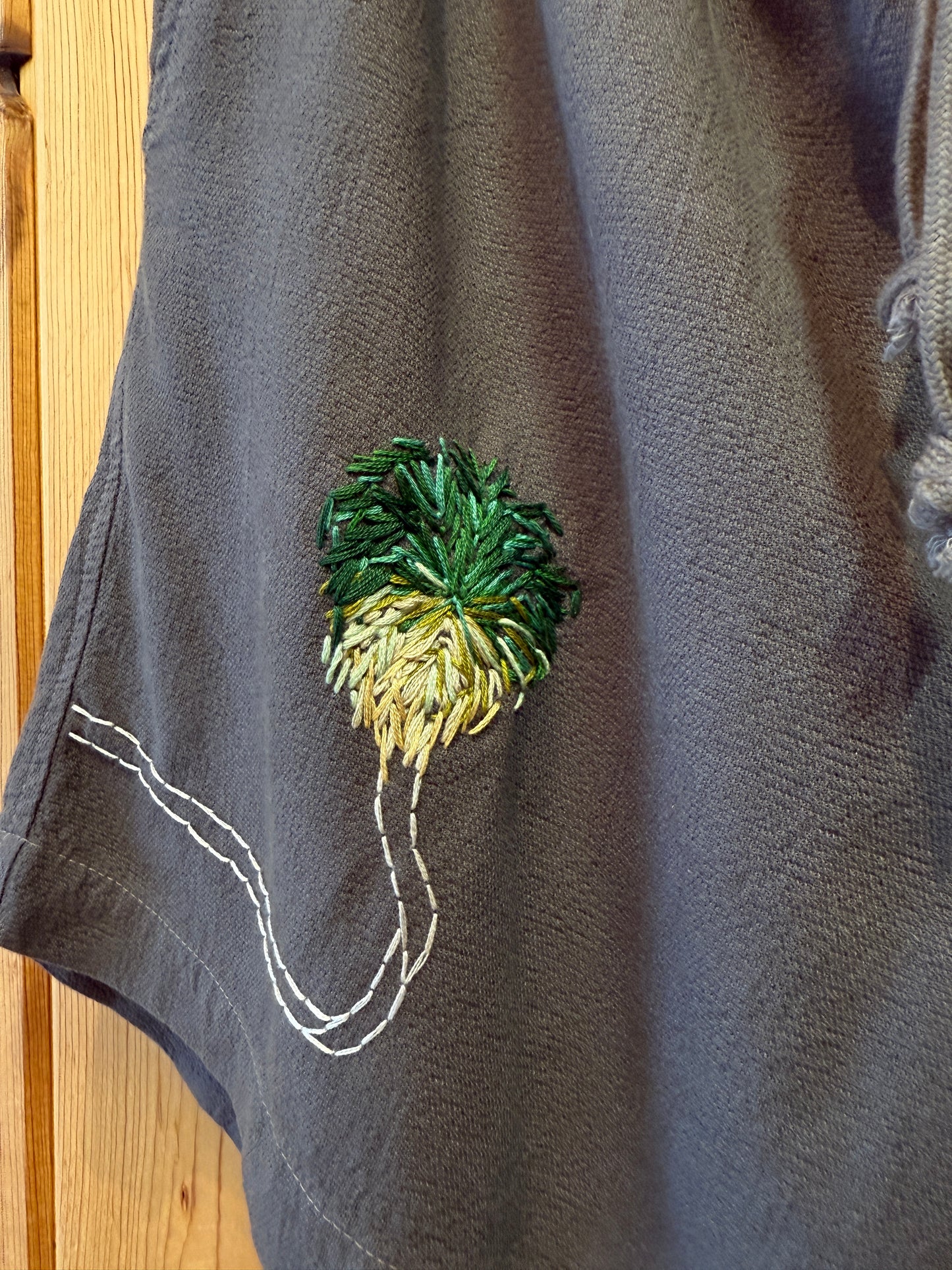 Crinkle 4.5" Short - Ombre Palm