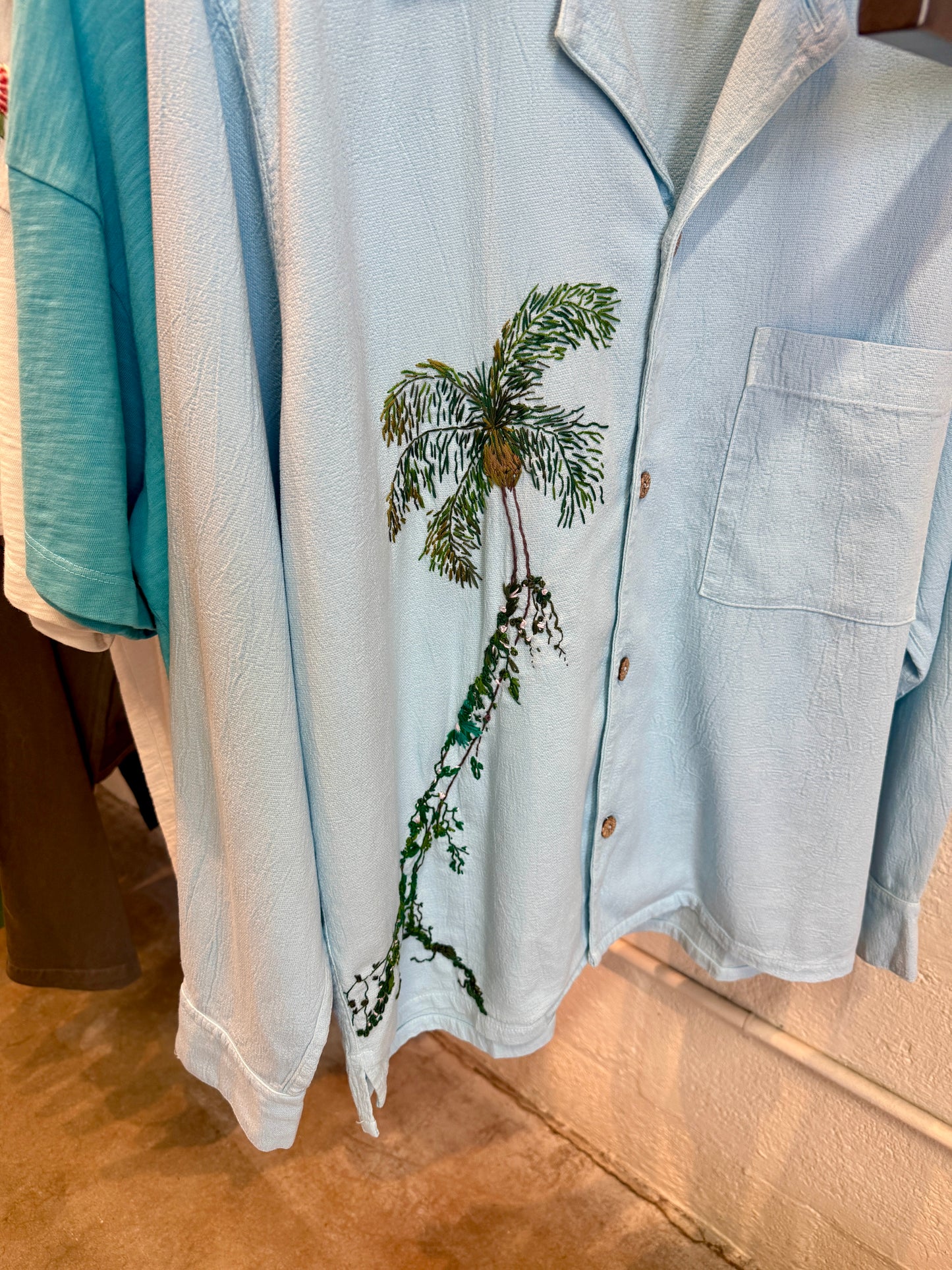 Crinkle L/S - Leafy Palm IV