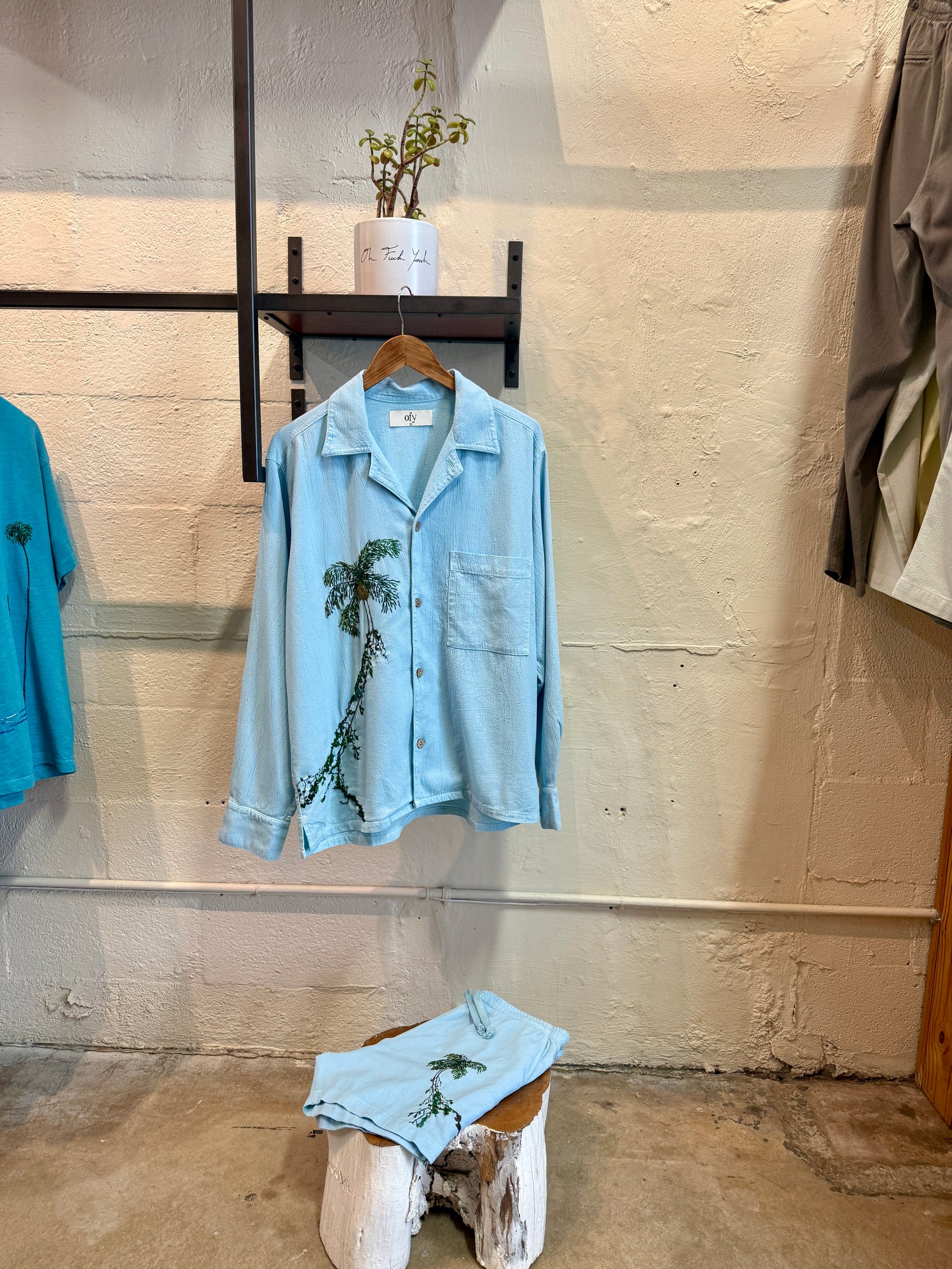 Crinkle L/S - Leafy Palm IV