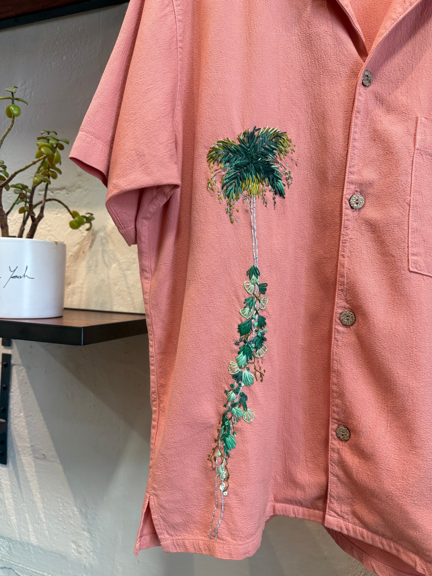 Crinkle S/S - Leafy Palm II