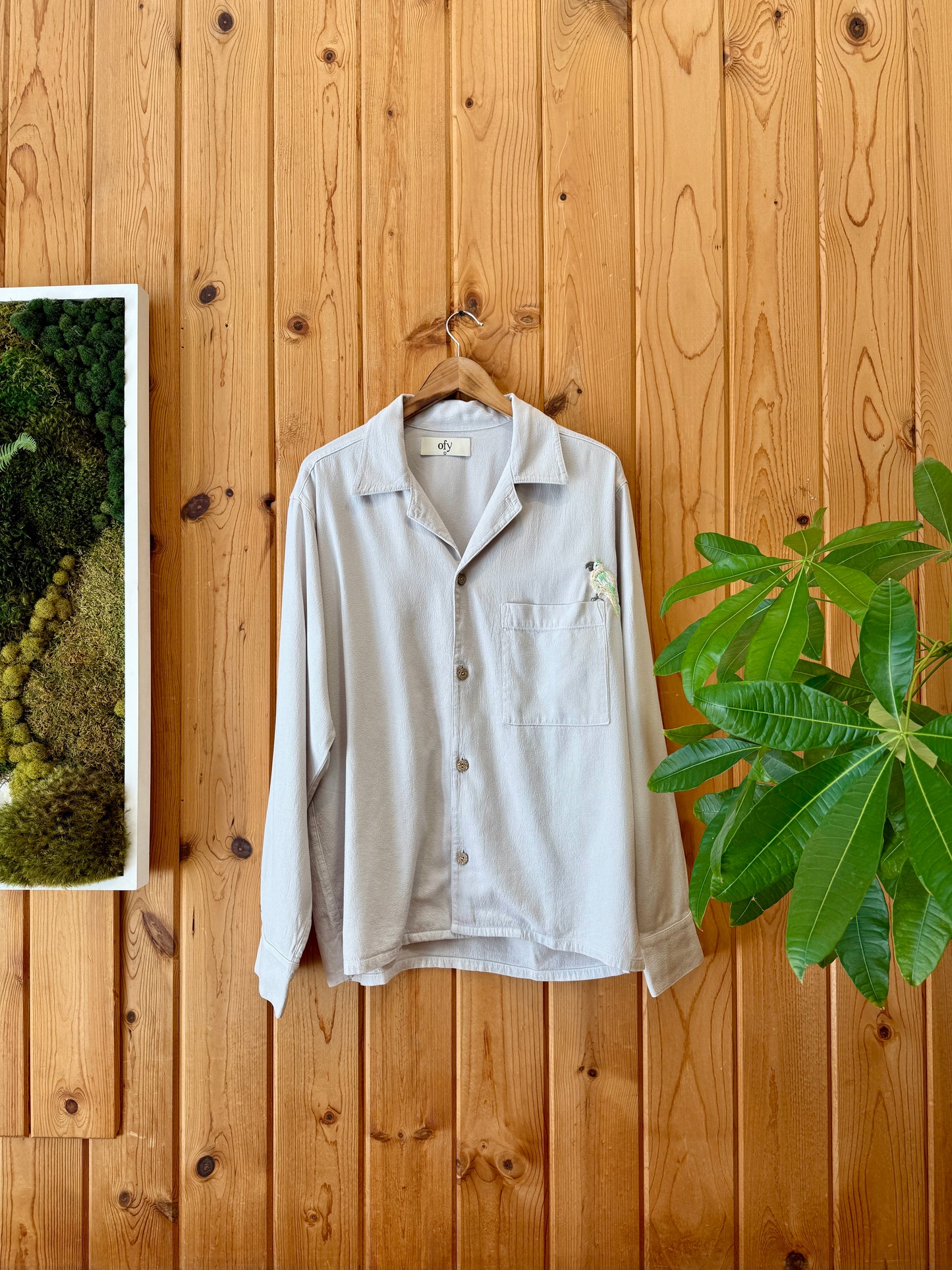 Crinkle L/S - Neutral Neon Macaw