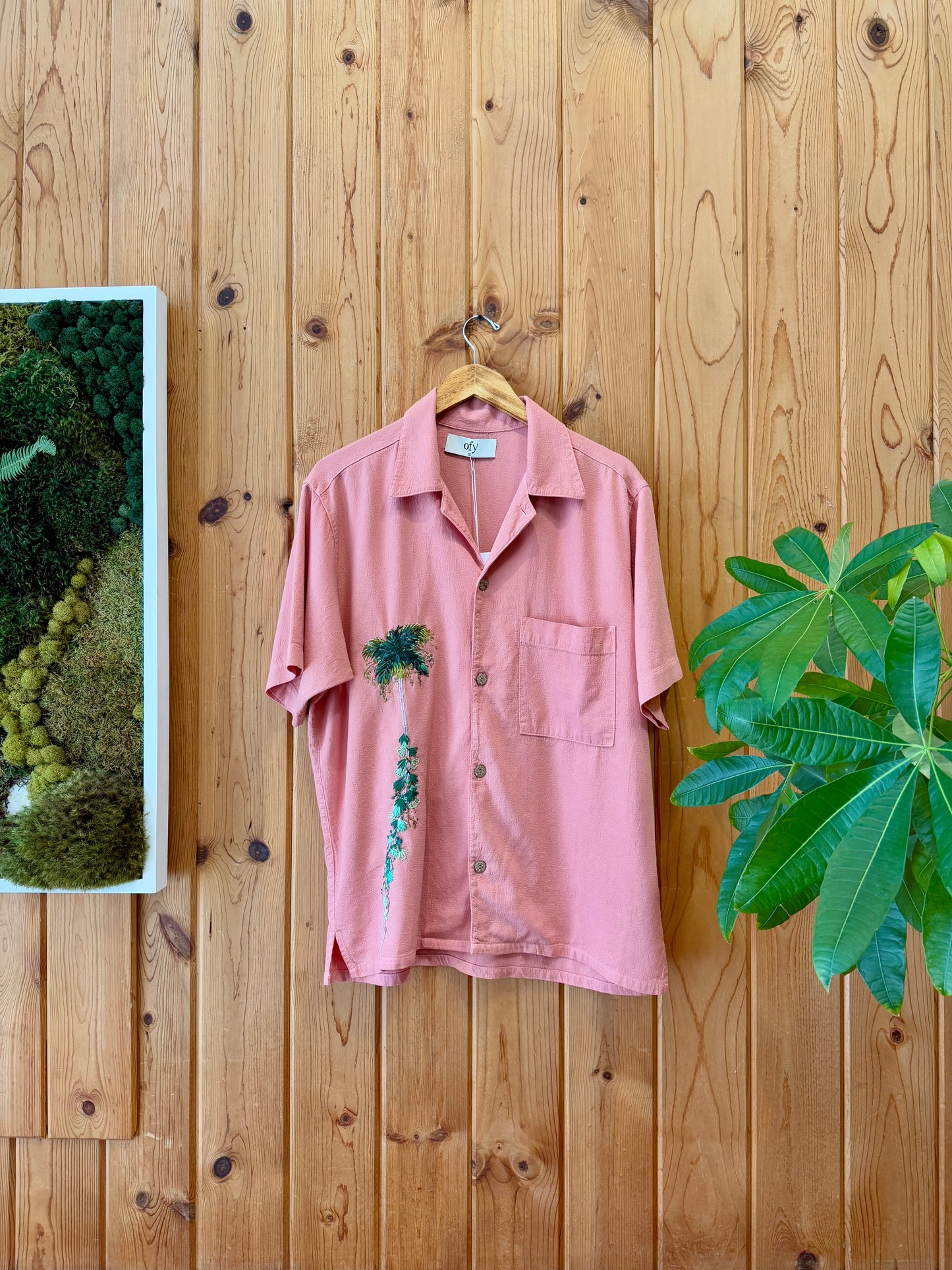 Crinkle S/S - Leafy Palm II