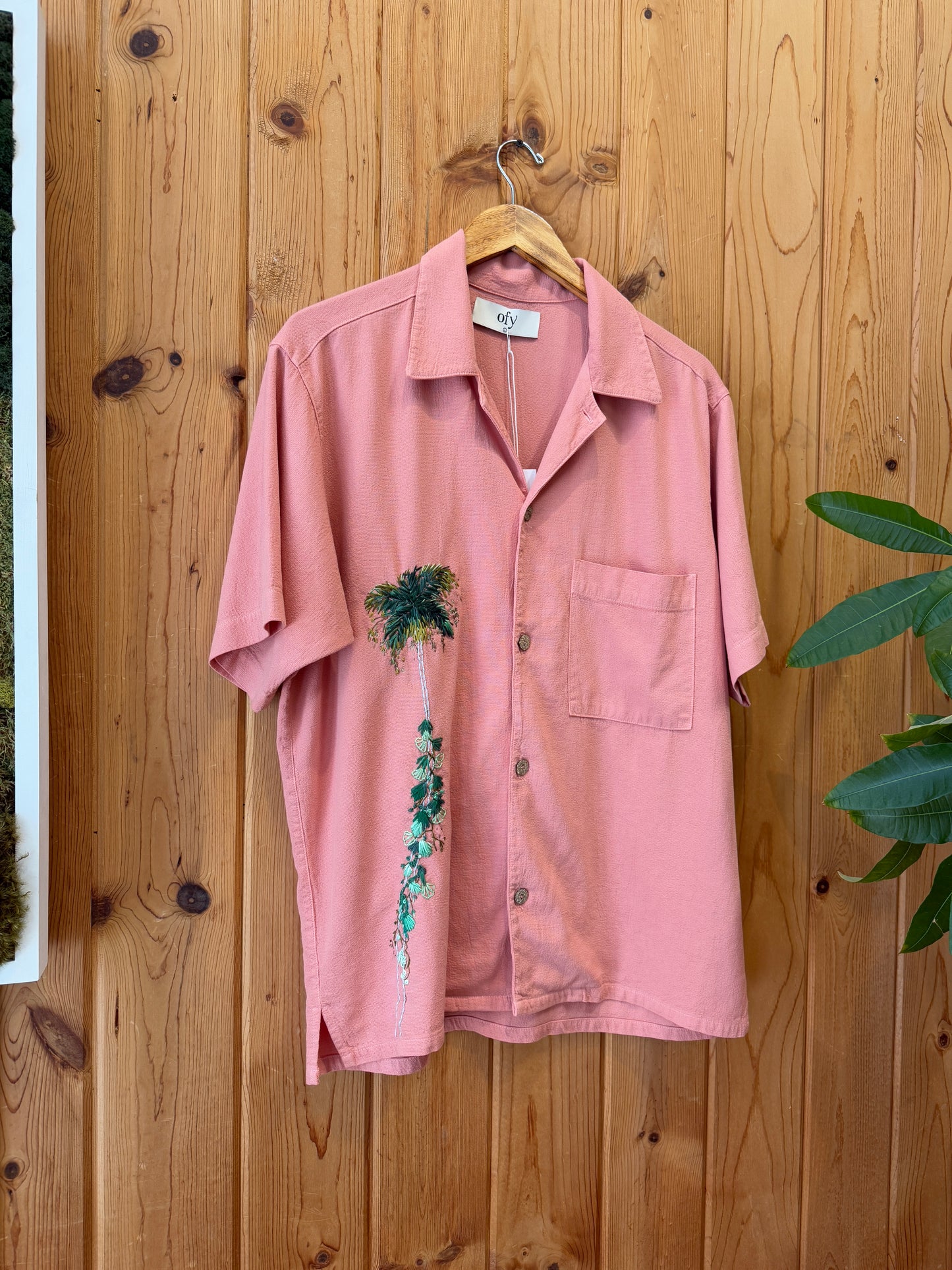 Crinkle S/S - Leafy Palm II