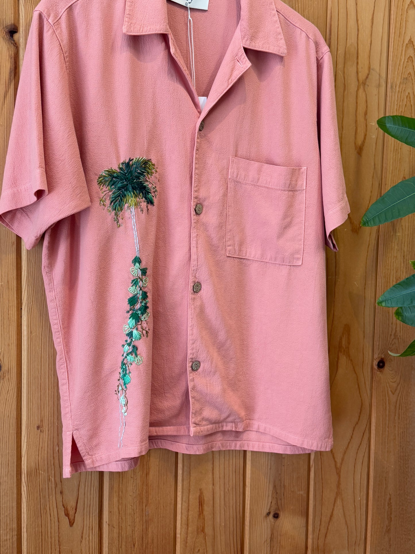 Crinkle S/S - Leafy Palm II