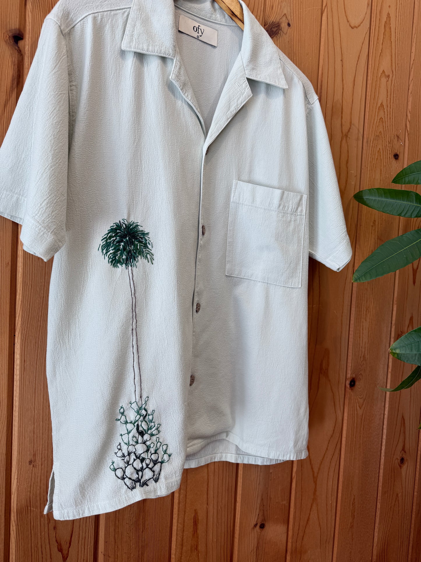 Crinkle S/S - Cacti Palm