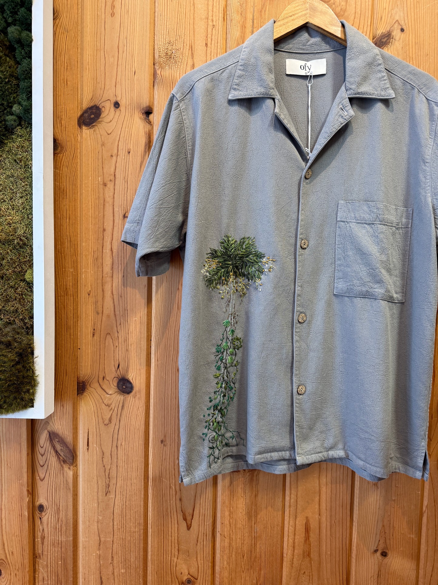 Crinkle S/S - Leafy Palm V