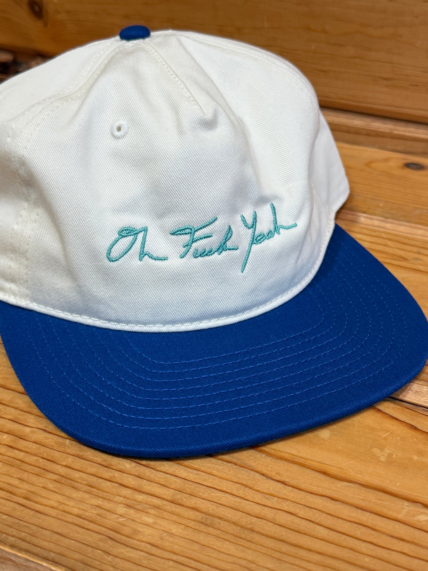Signature Snapback- Cobalt/Turquoise