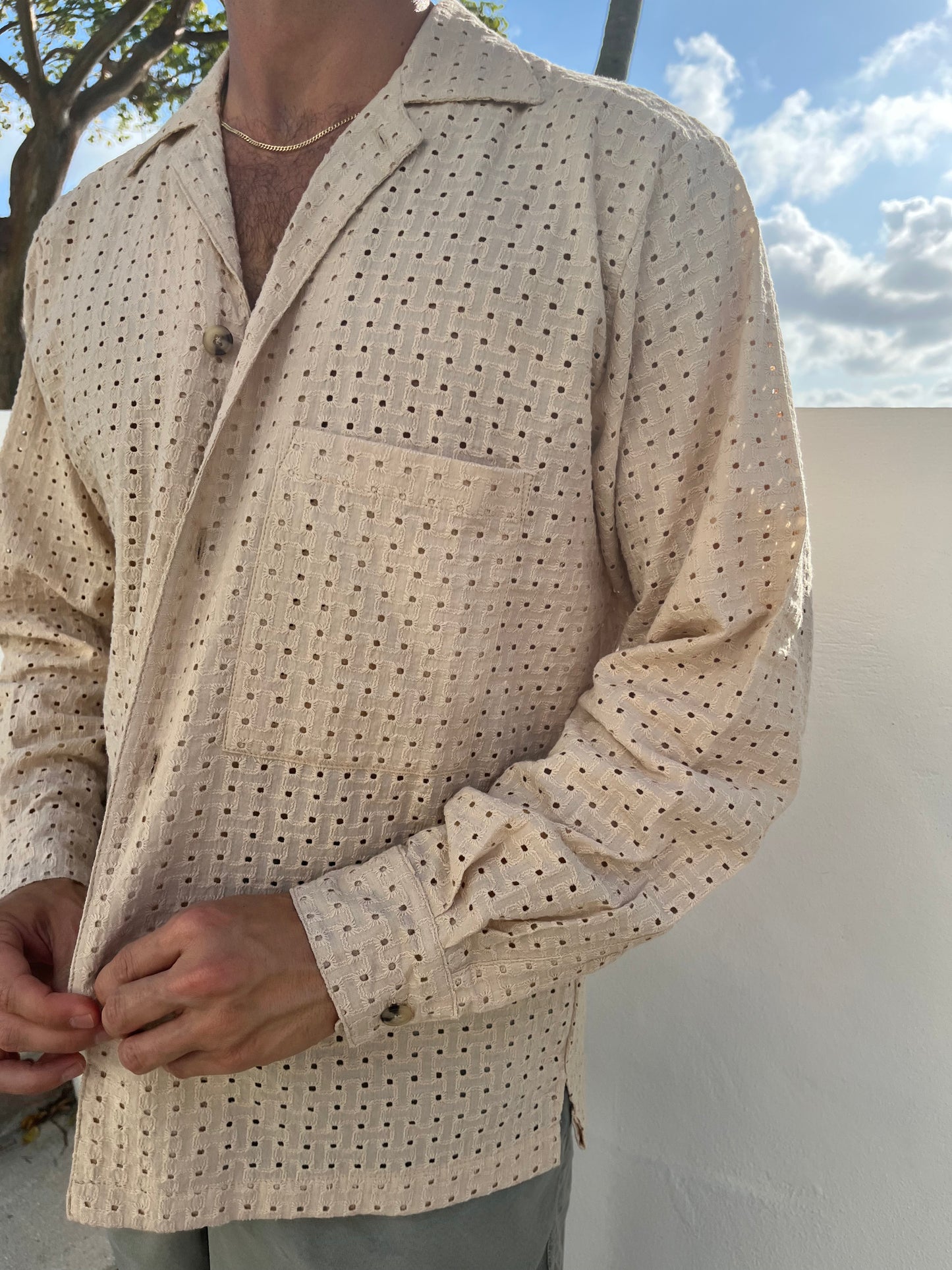 Blazed Lace L/S - Warm Sand