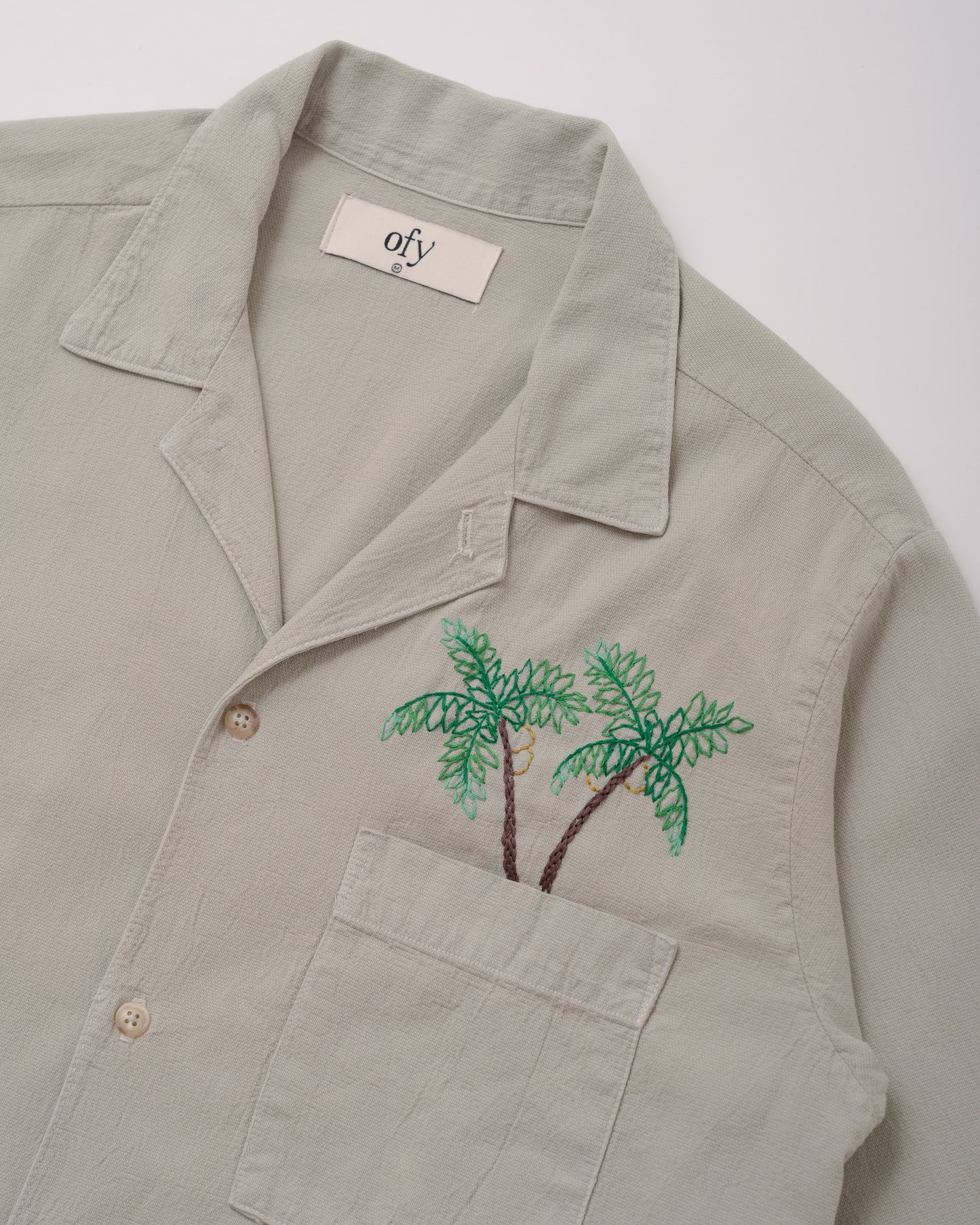 Crinkle L/S - Deco Palm Pocket
