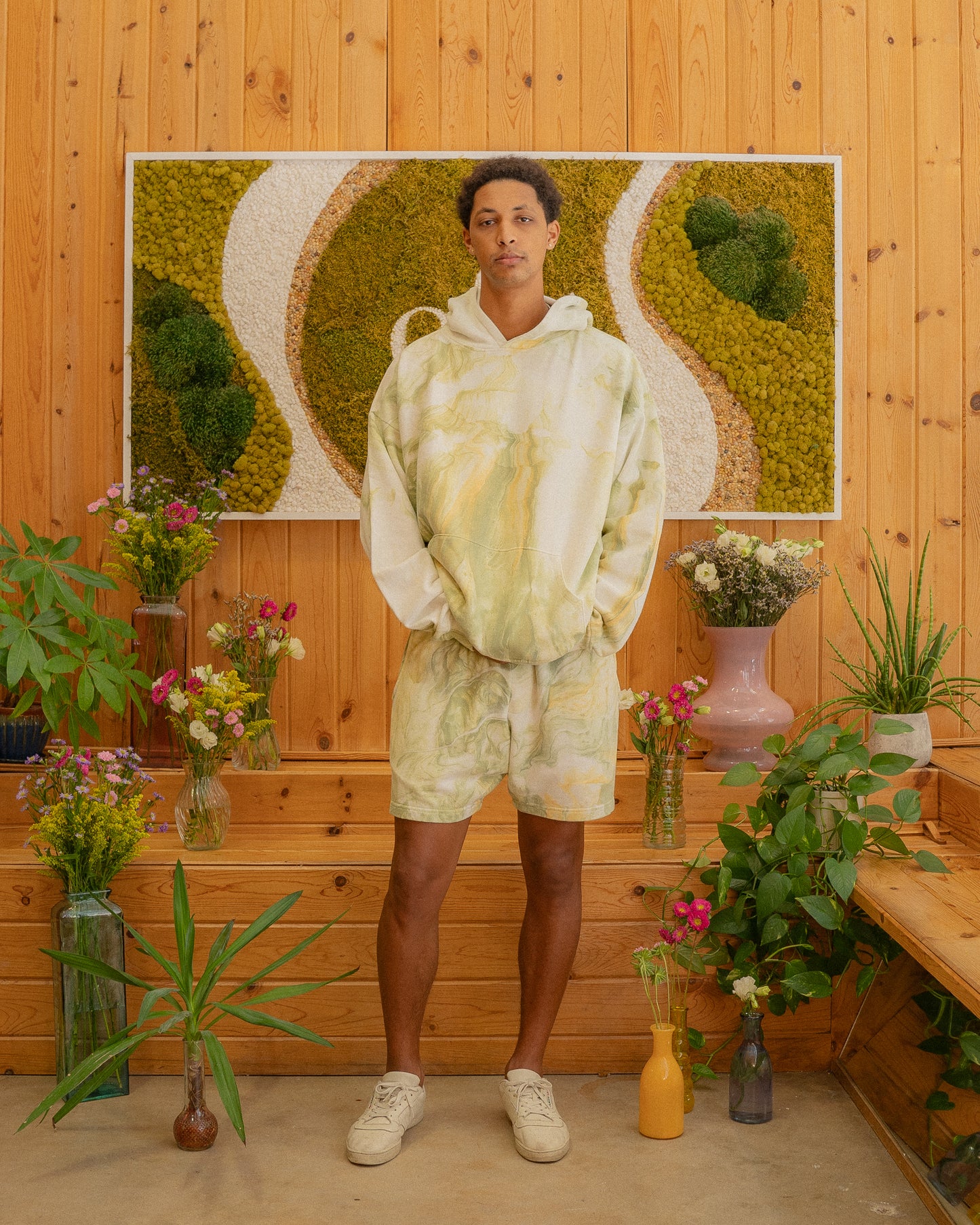 Journey Hoodie - Daylily Marble