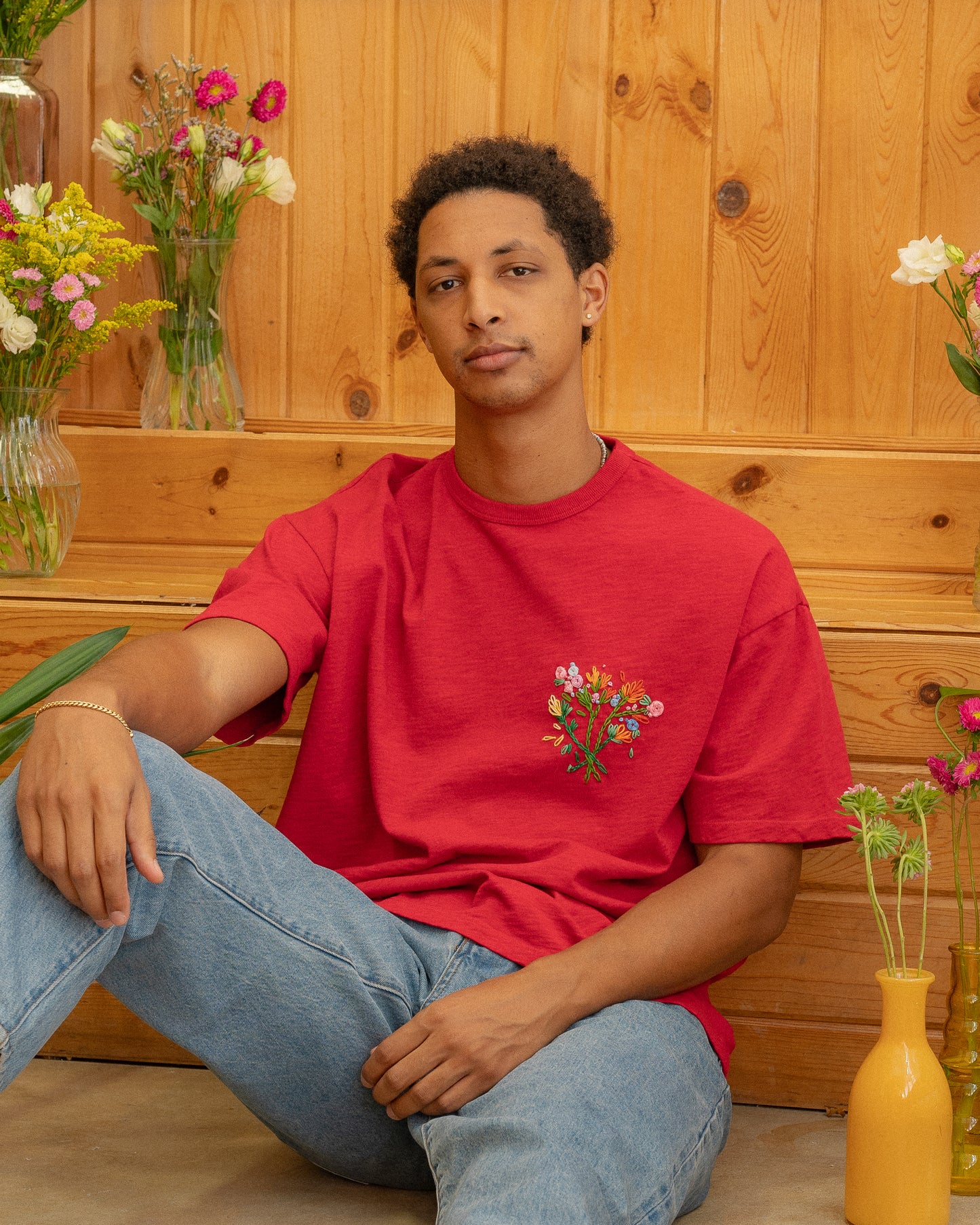 Journey Tee - Magenta Bouquet