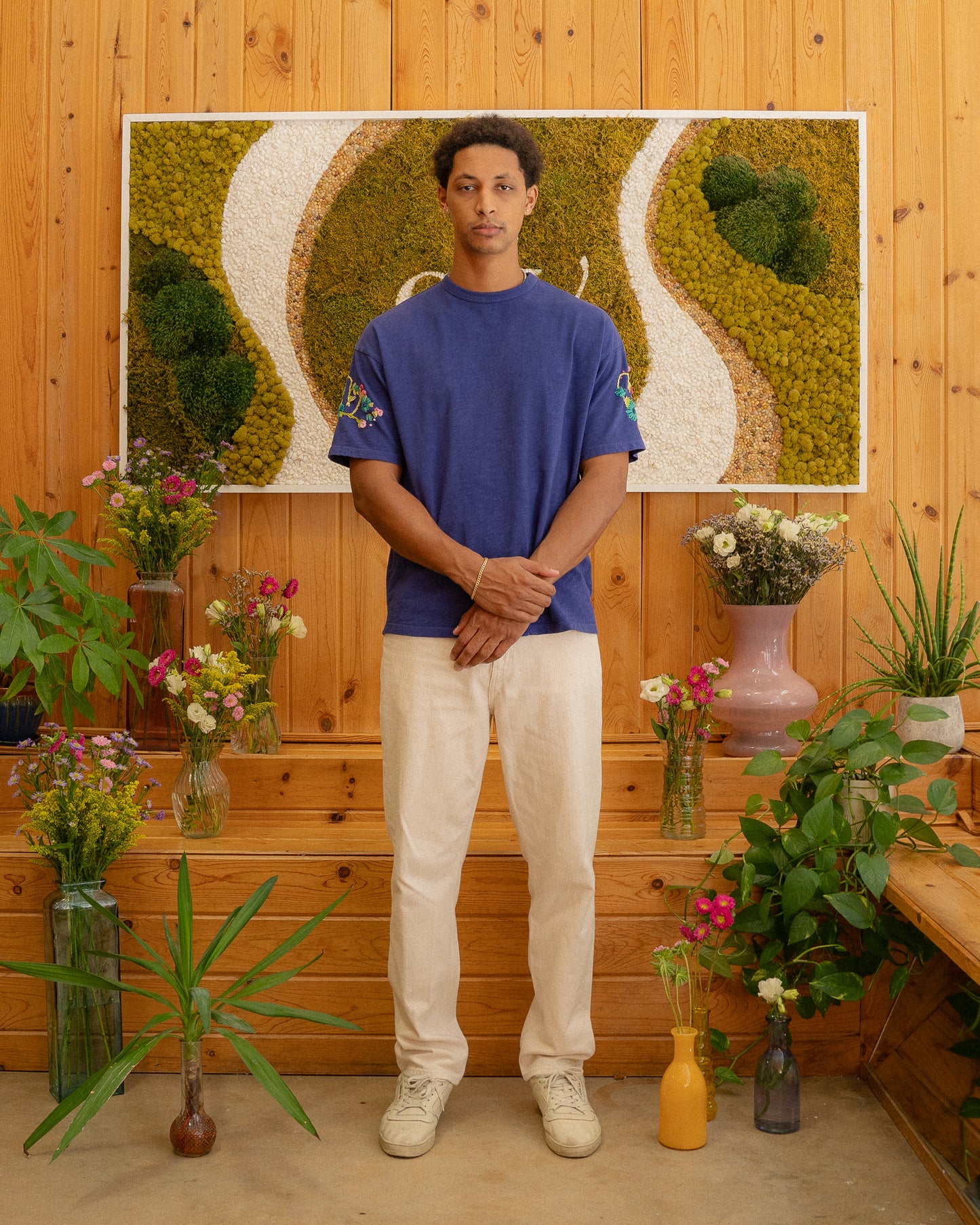 Journey Tee - Bluing Floral Sleeve