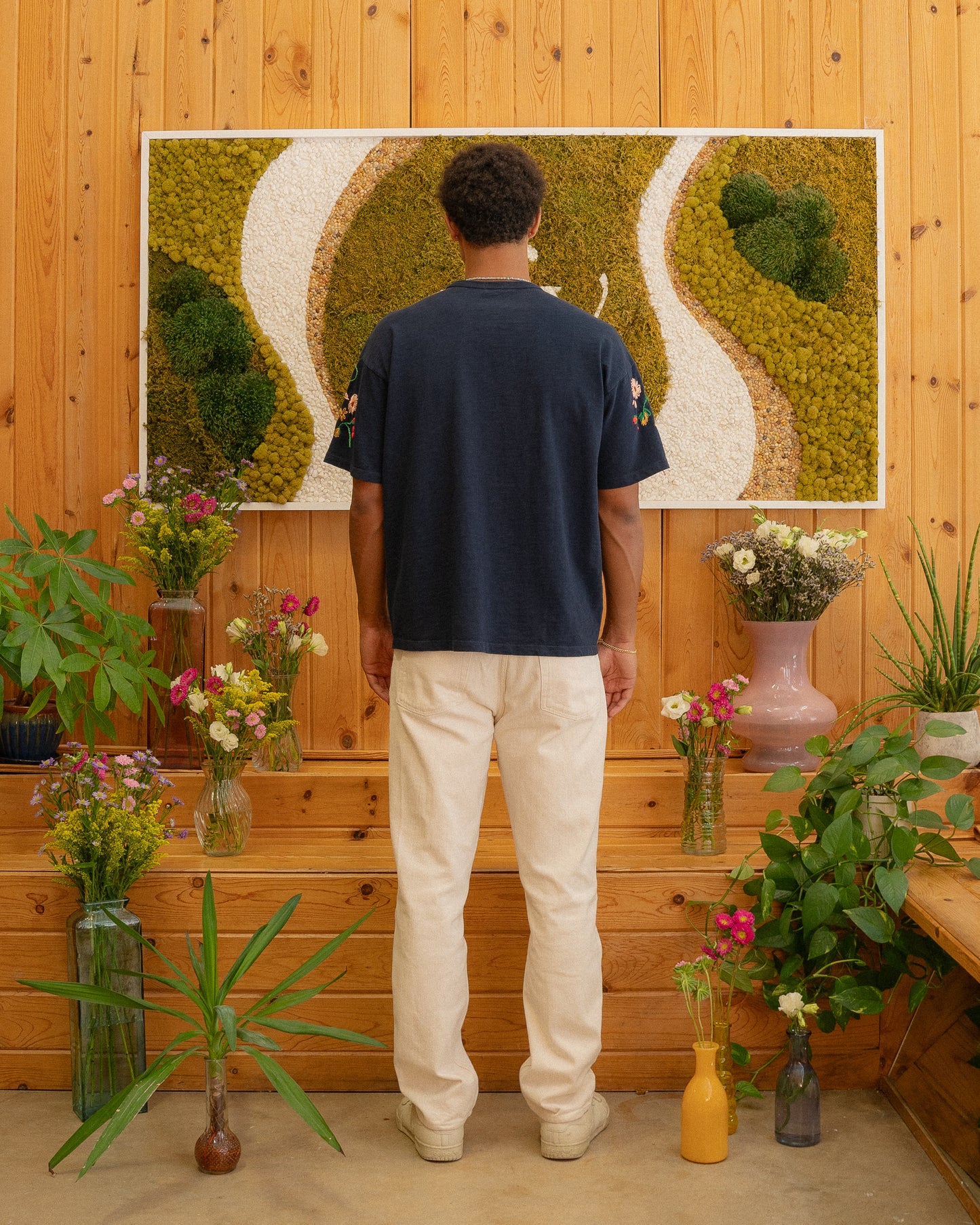 Journey Tee - Midnight Floral Sleeve
