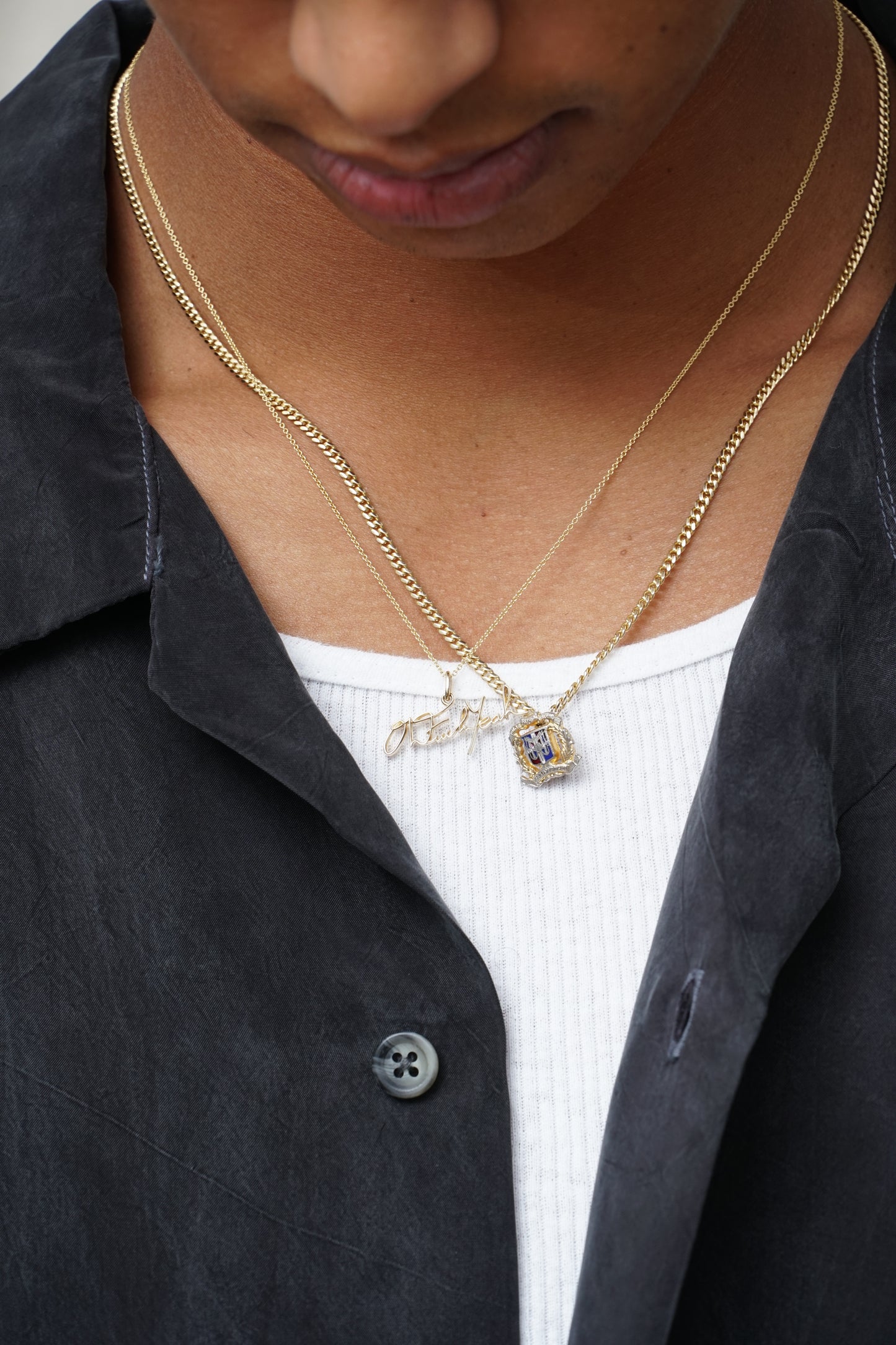 Signature Pendant - 14K White Gold