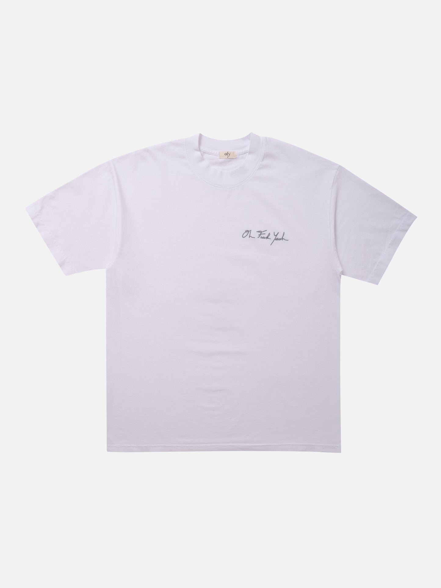 Classic Signature Tee - White/Grey