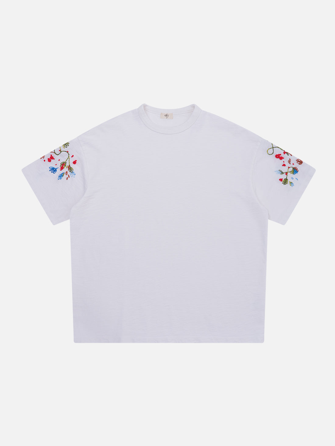 Journey Tee - White Floral Sleeve