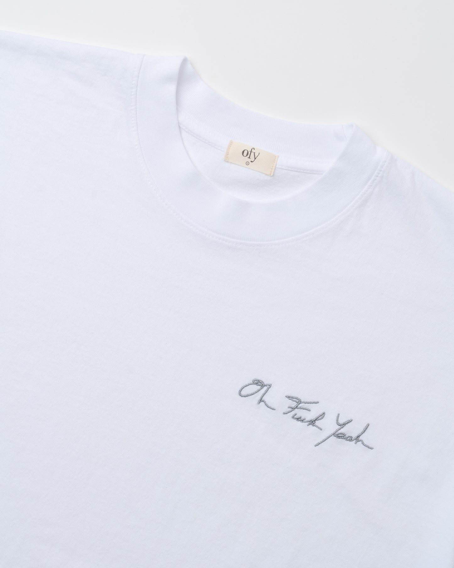 Classic Signature Tee - White/Grey