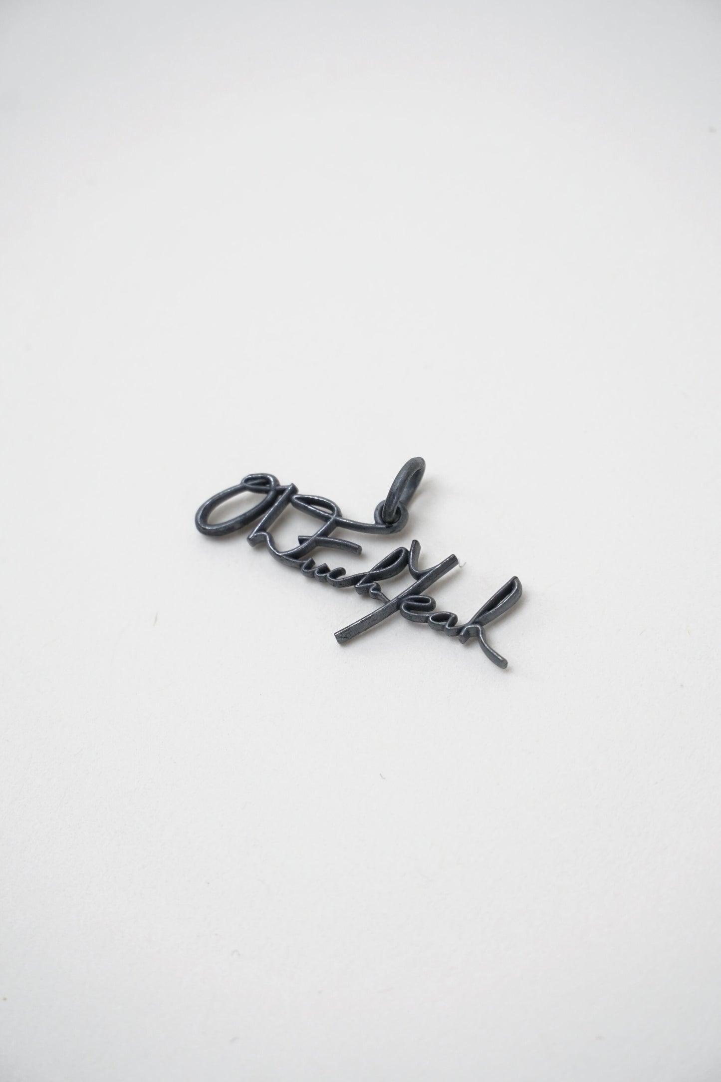 Signature Pendant - Oxidized Sterling Silver