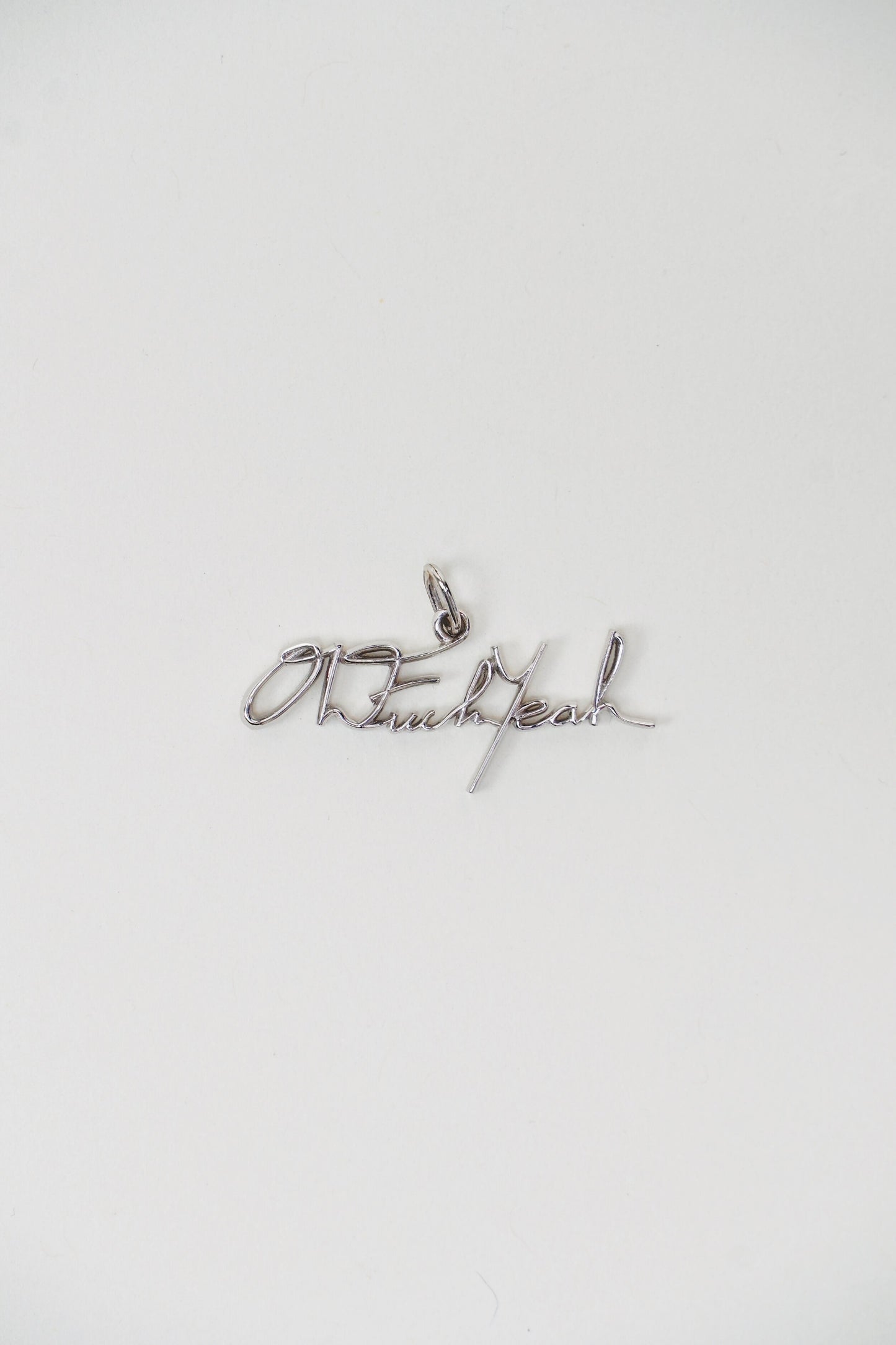 Signature Pendant - 14K White Gold