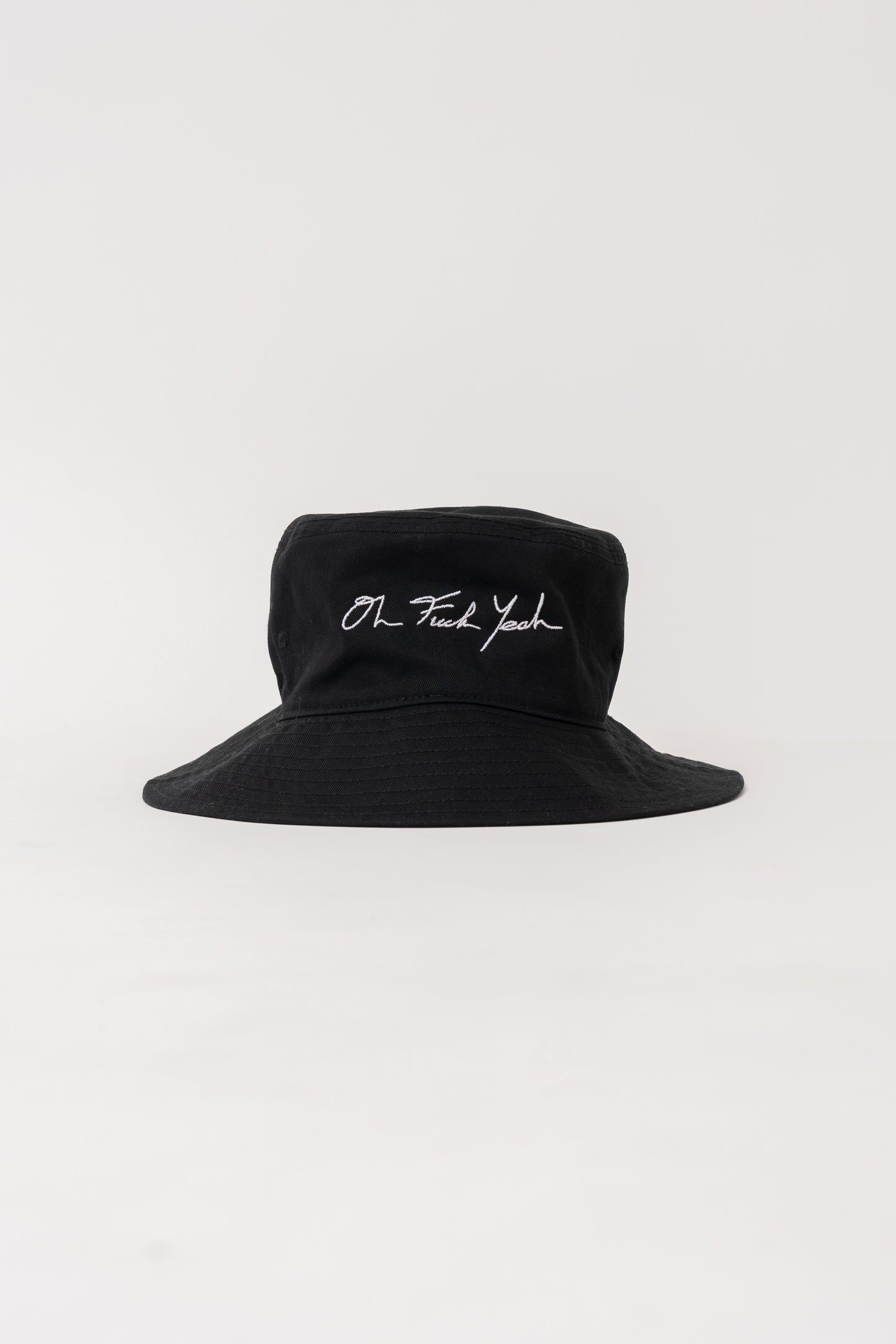 Signature Wide Brim Bucket - Black