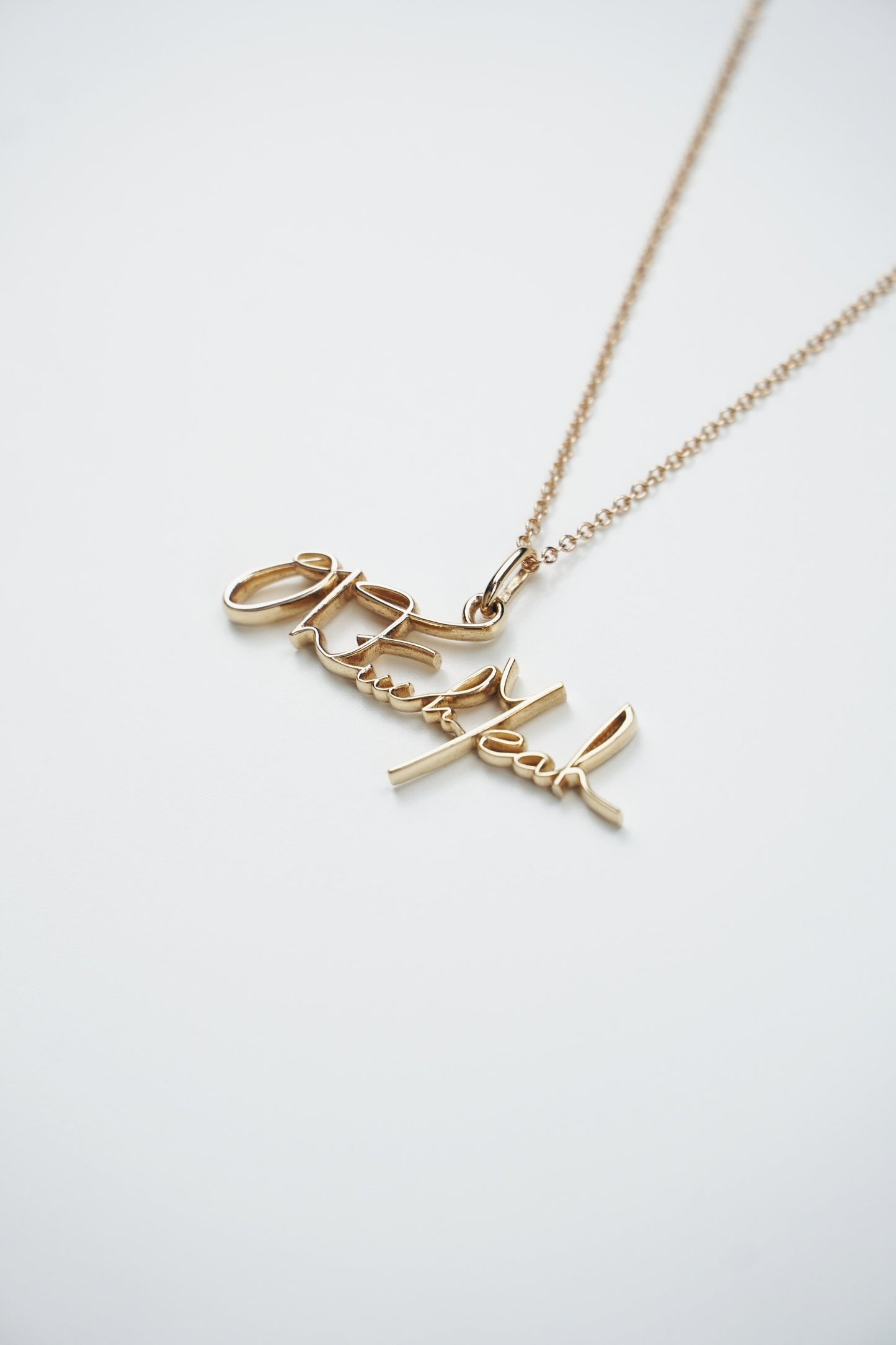 Signature Pendant - 14K Yellow Gold