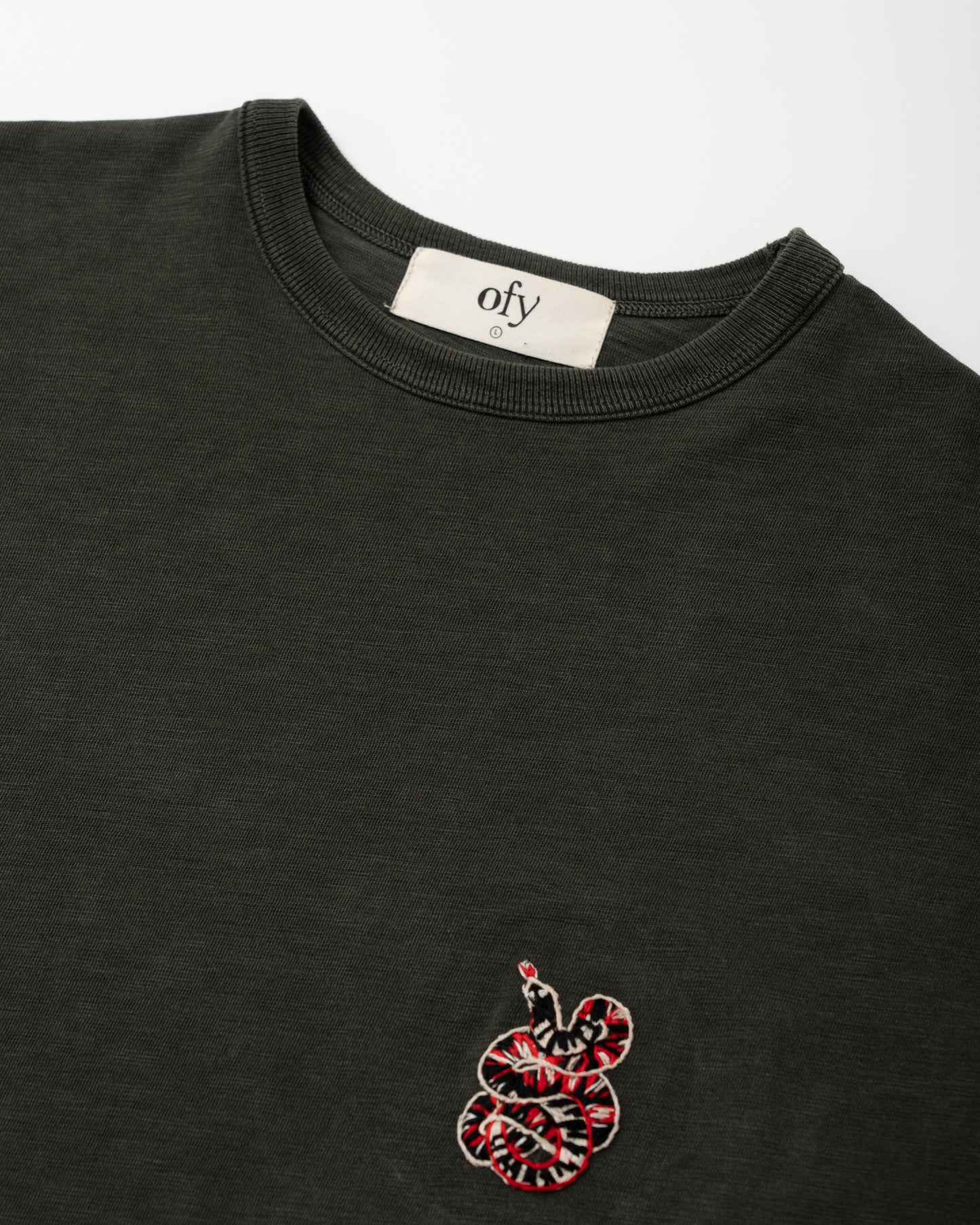 Embroidered Journey Tee - Snake