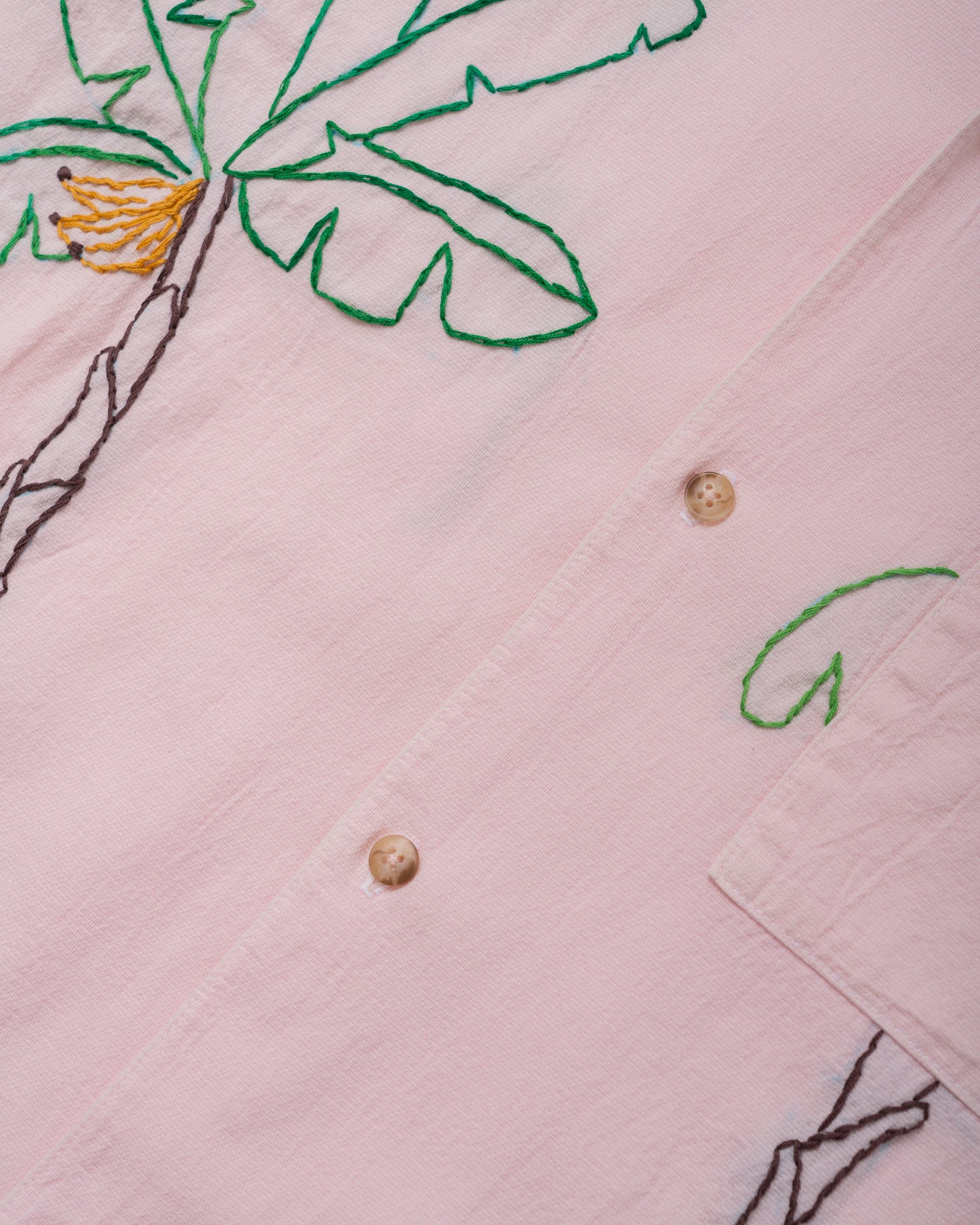 Crinkle S/S - Banana Palm Cream