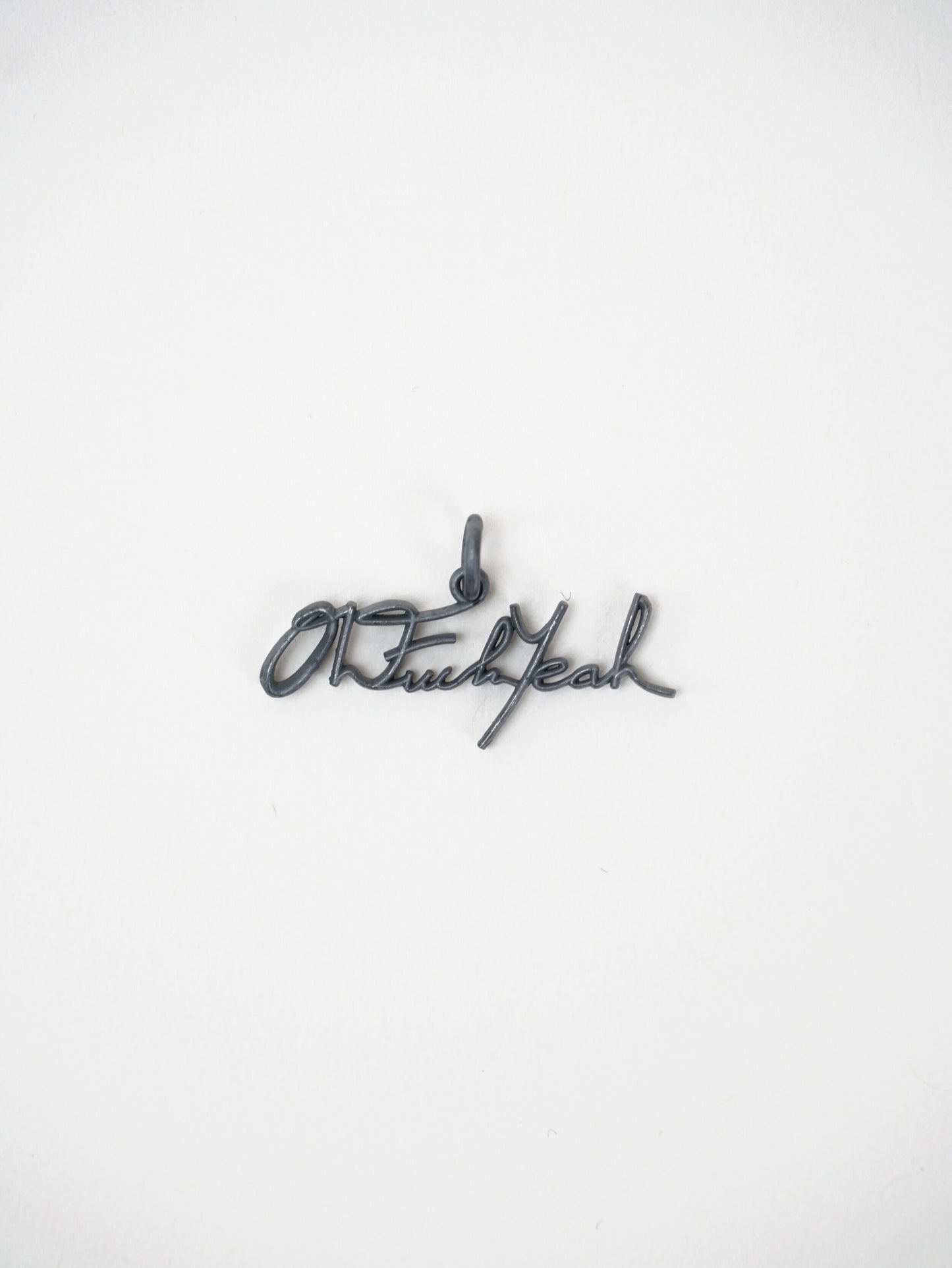 Signature Pendant - Oxidized Sterling Silver