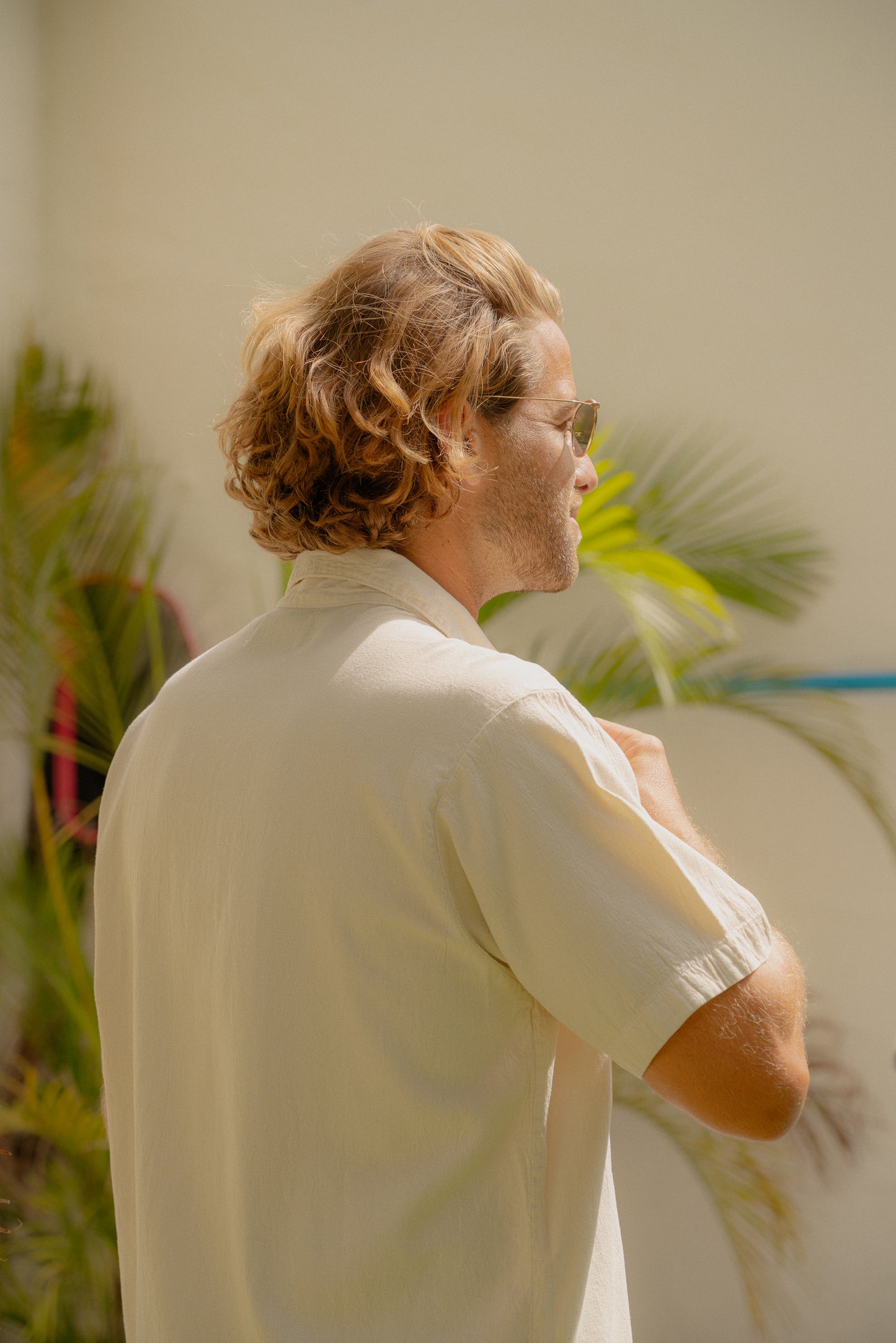 Horizon Crinkle S/S Shirt - Baby's Breath