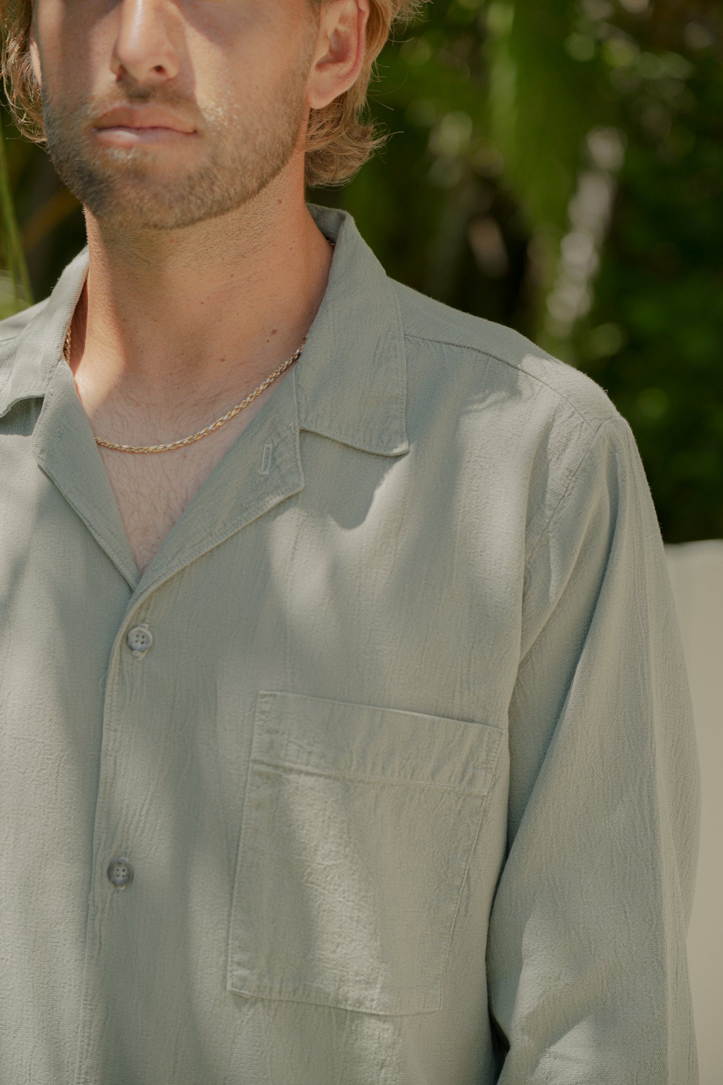 Horizon Crinkle L/S Shirt - Dried Sage