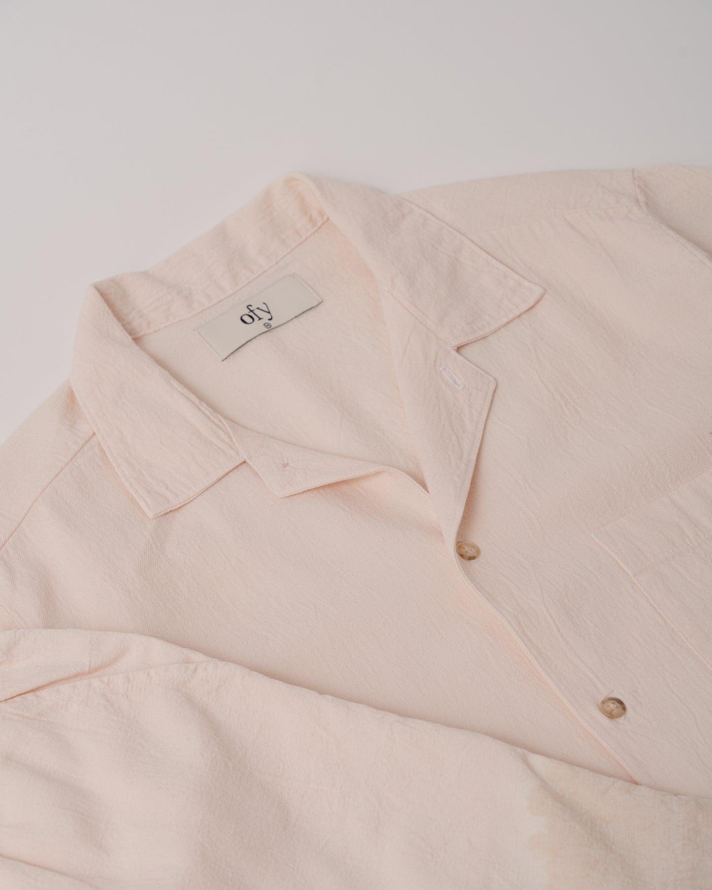 Horizon Crinkle S/S Shirt - Coconut Dip