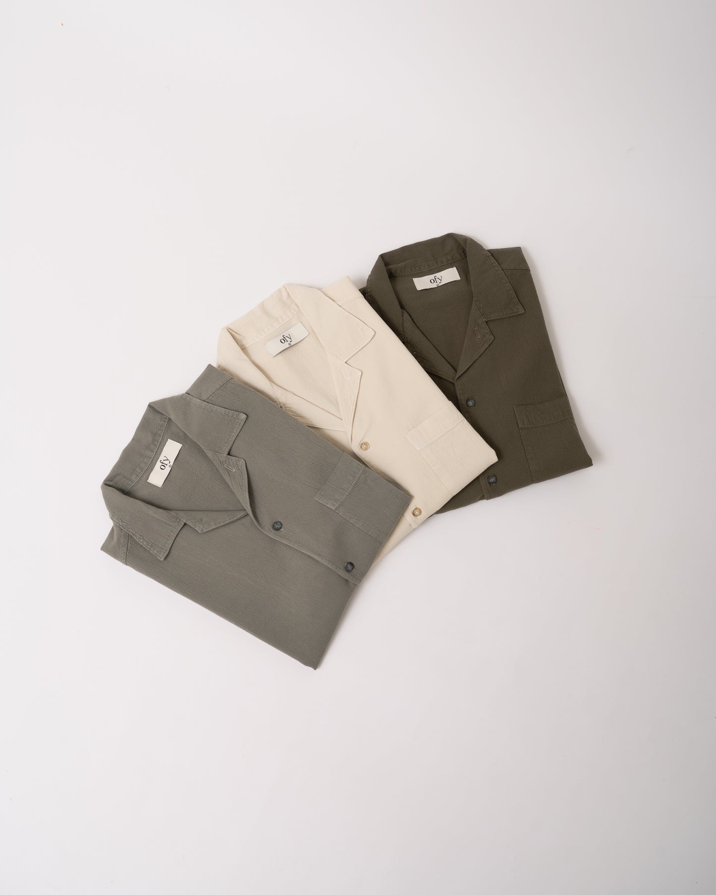 Horizon Crinkle L/S Shirt - Tea Leaf