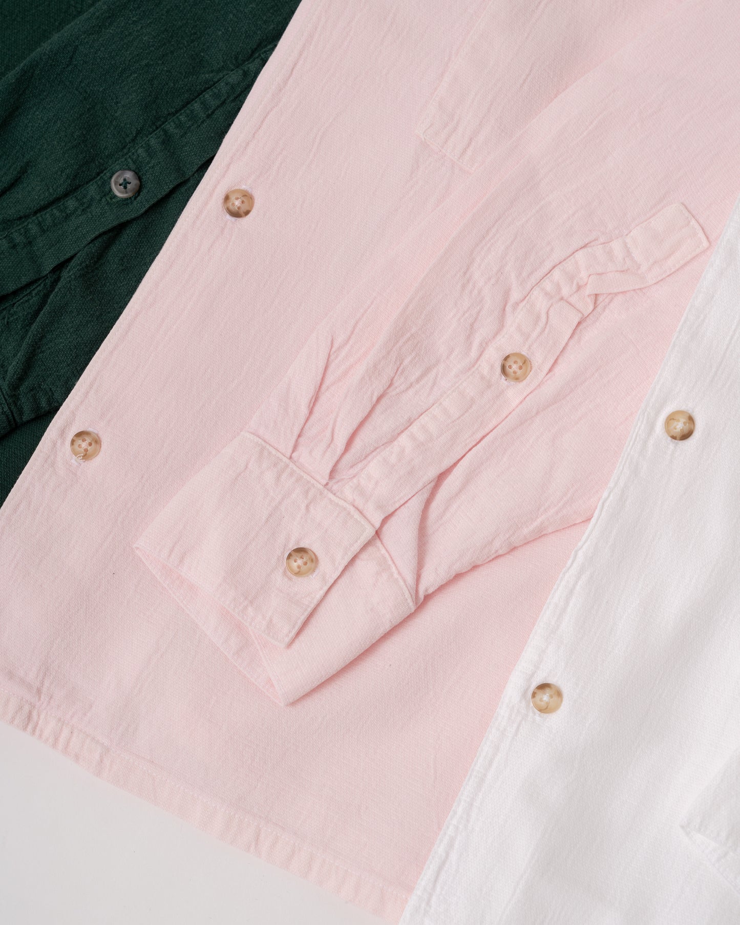 Horizon Crinkle L/S Shirt - Lucent White