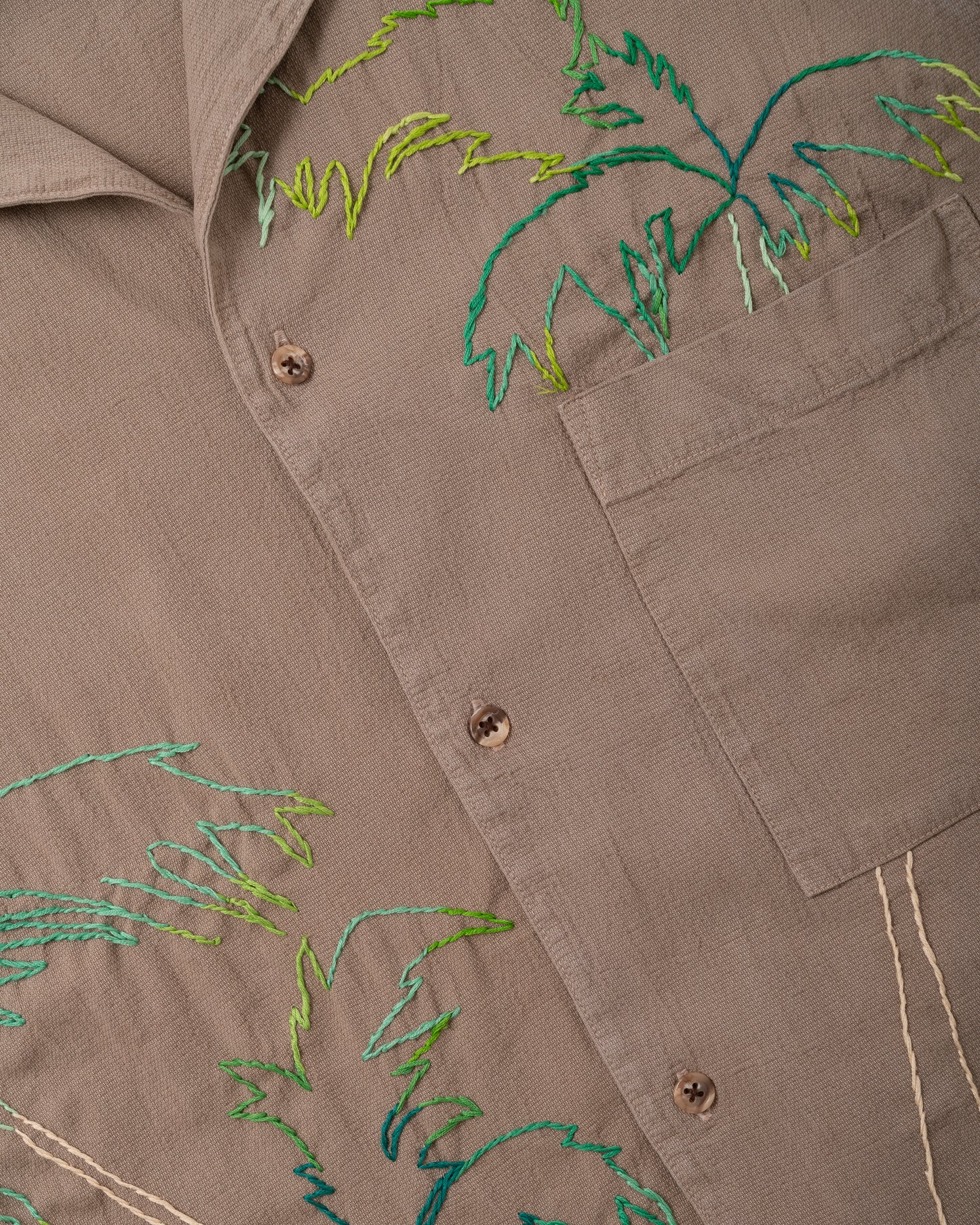 Crinkle S/S Shirt - Classic Ombre Palm