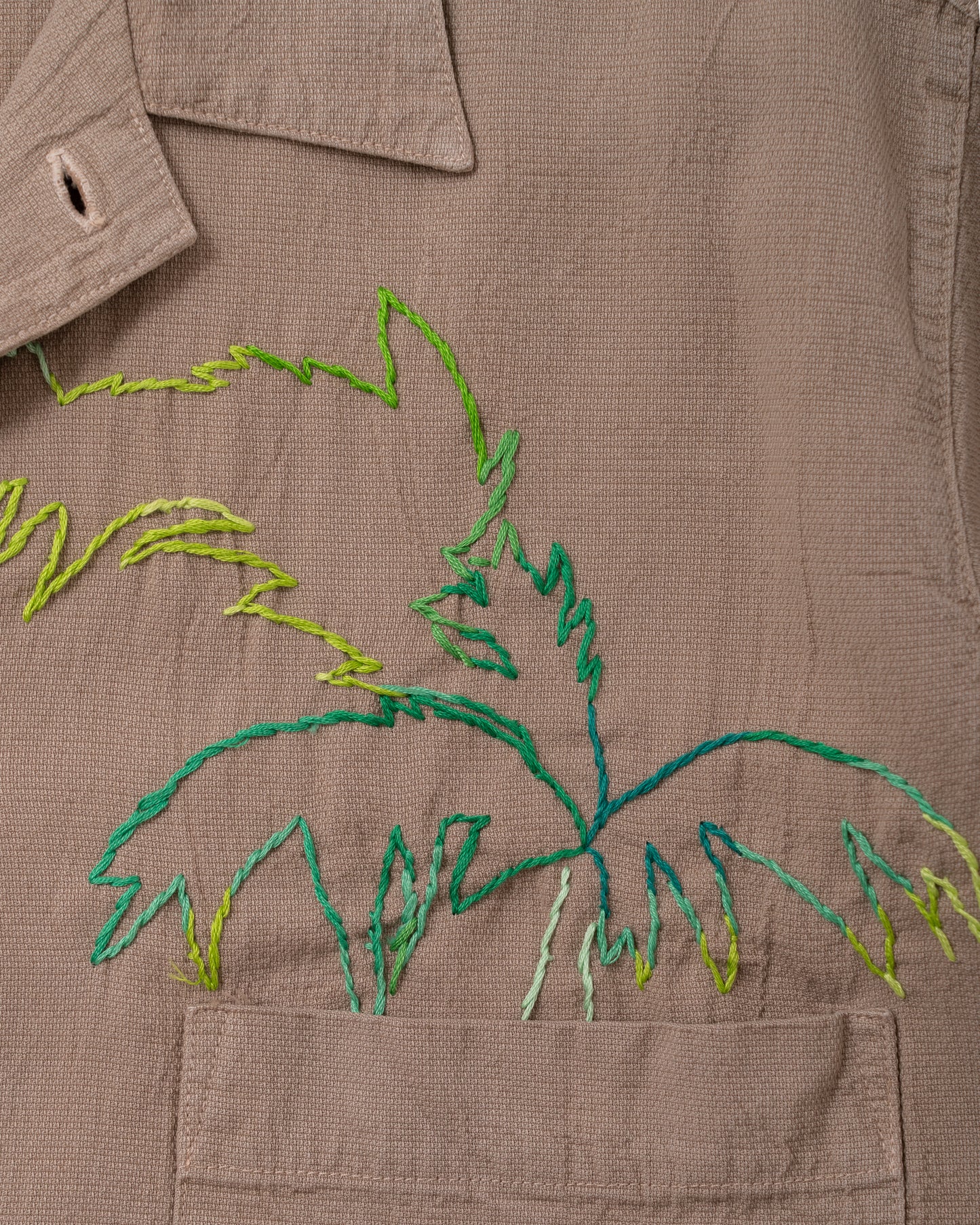 Crinkle S/S Shirt - Classic Ombre Palm