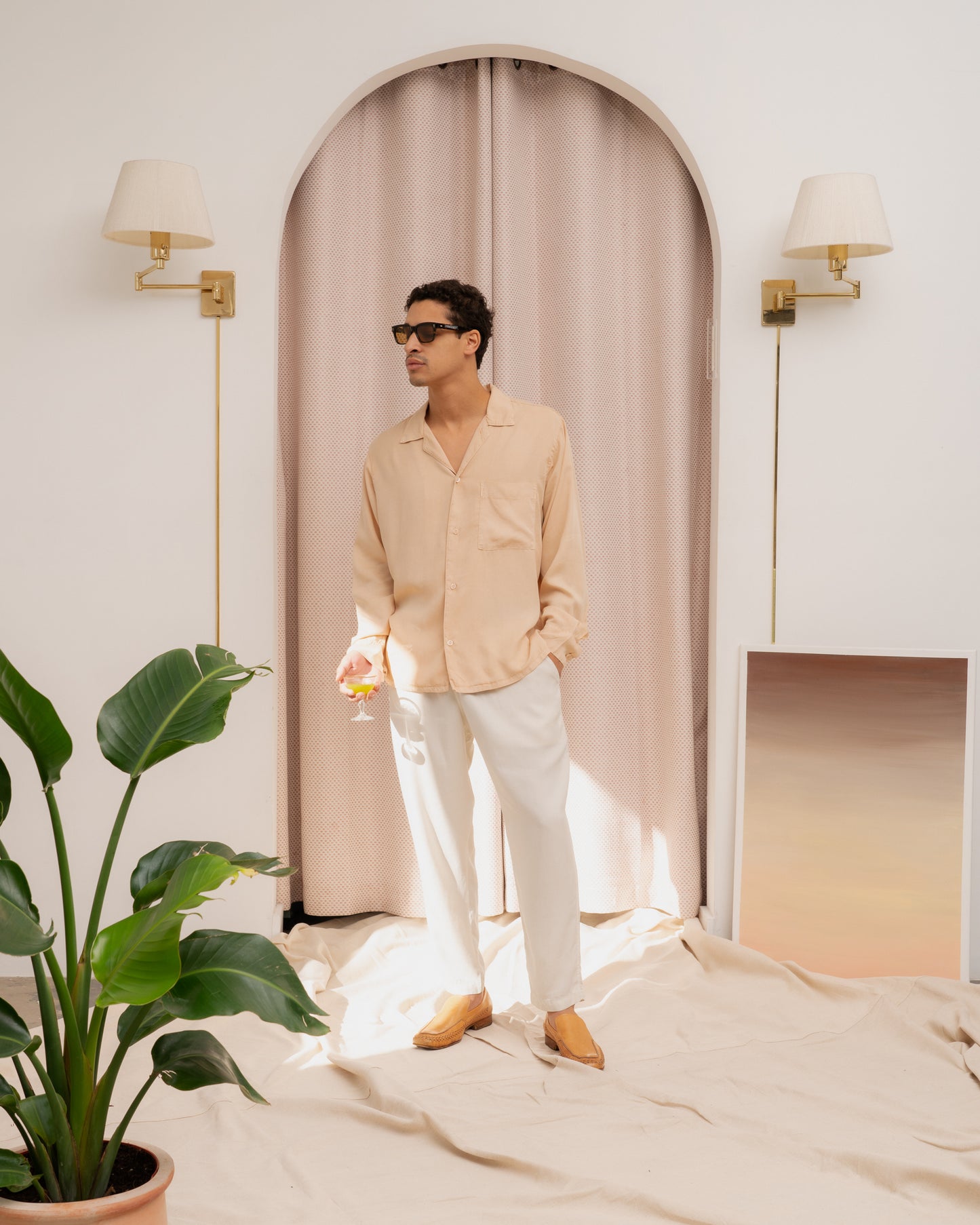 Horizon L/S - Almond Peach