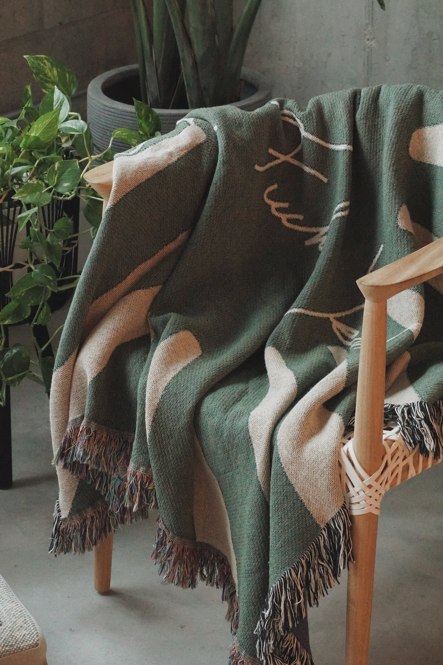 Sunset Throw Blanket - Cactus