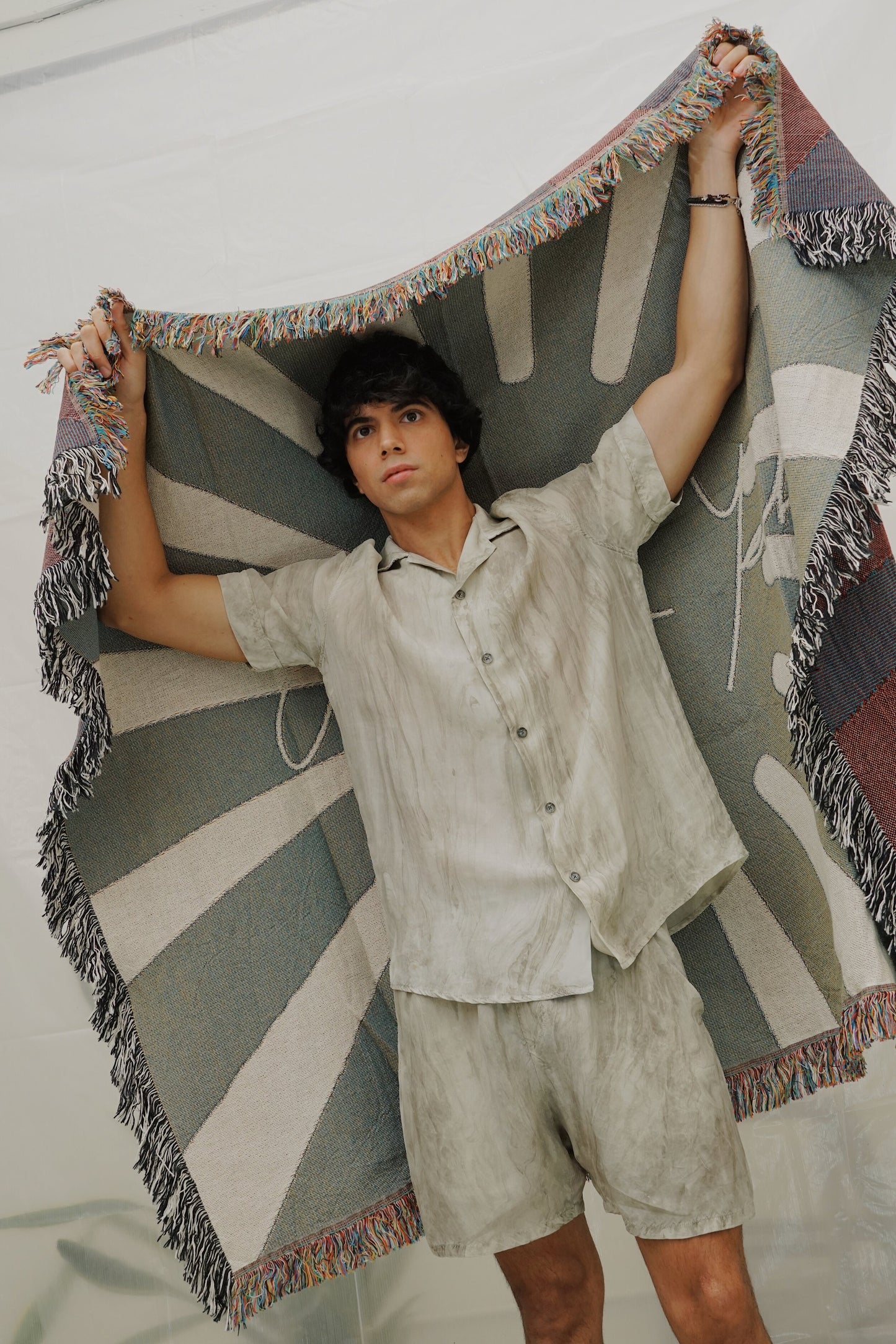 Sunset Throw Blanket - Smoke