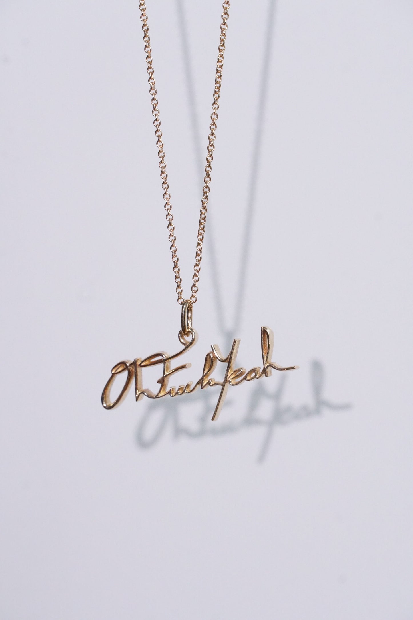 Signature Pendant - 14K Yellow Gold