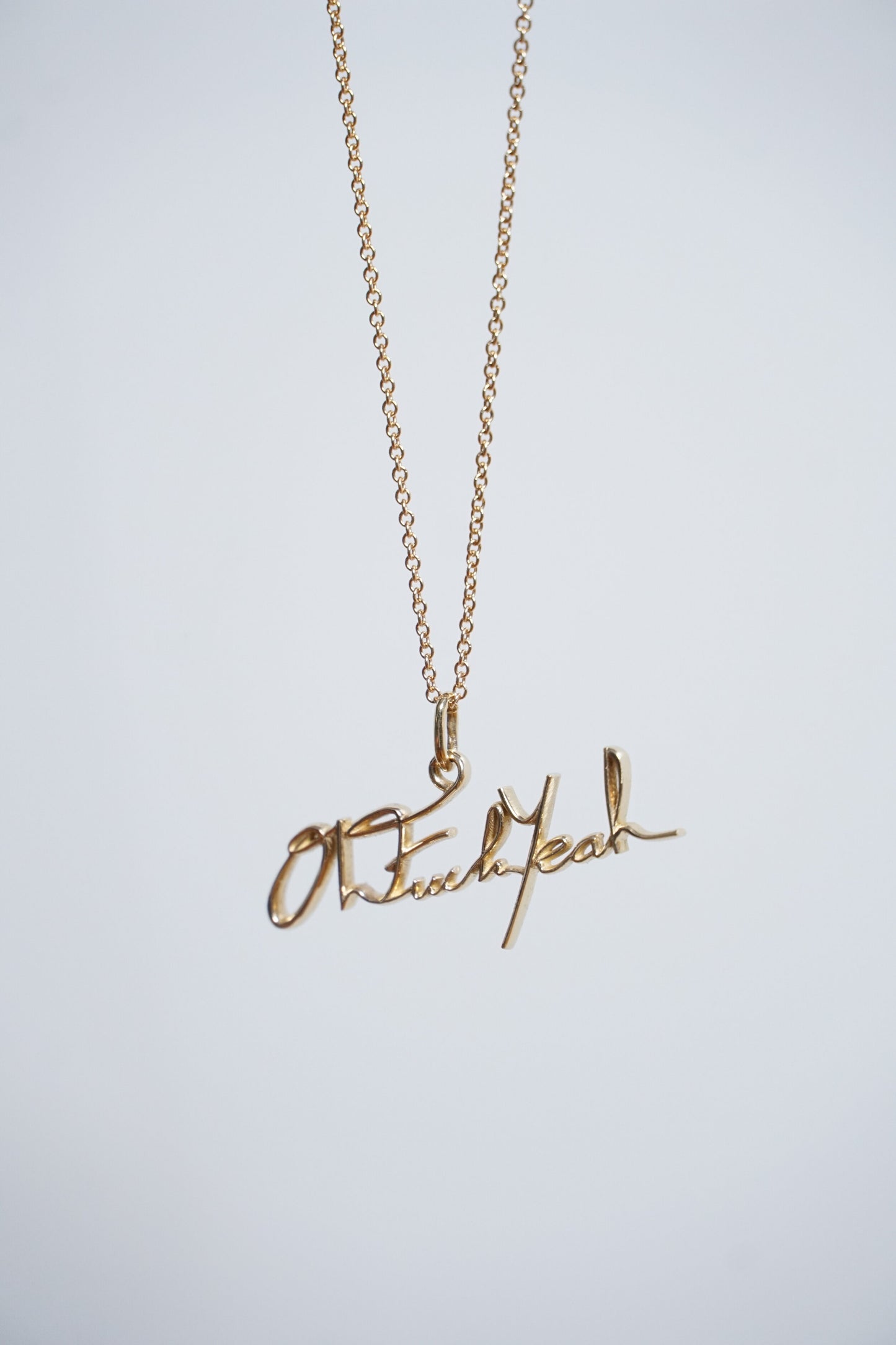 Signature Pendant - 14K Yellow Gold