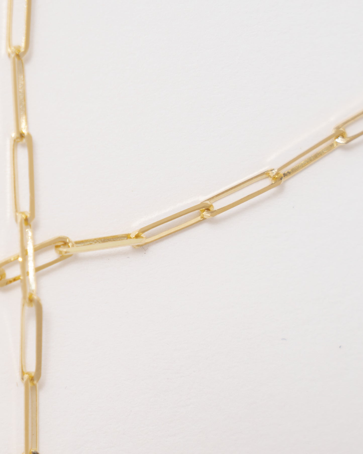 Paperclip Necklace - 14K Yellow Gold