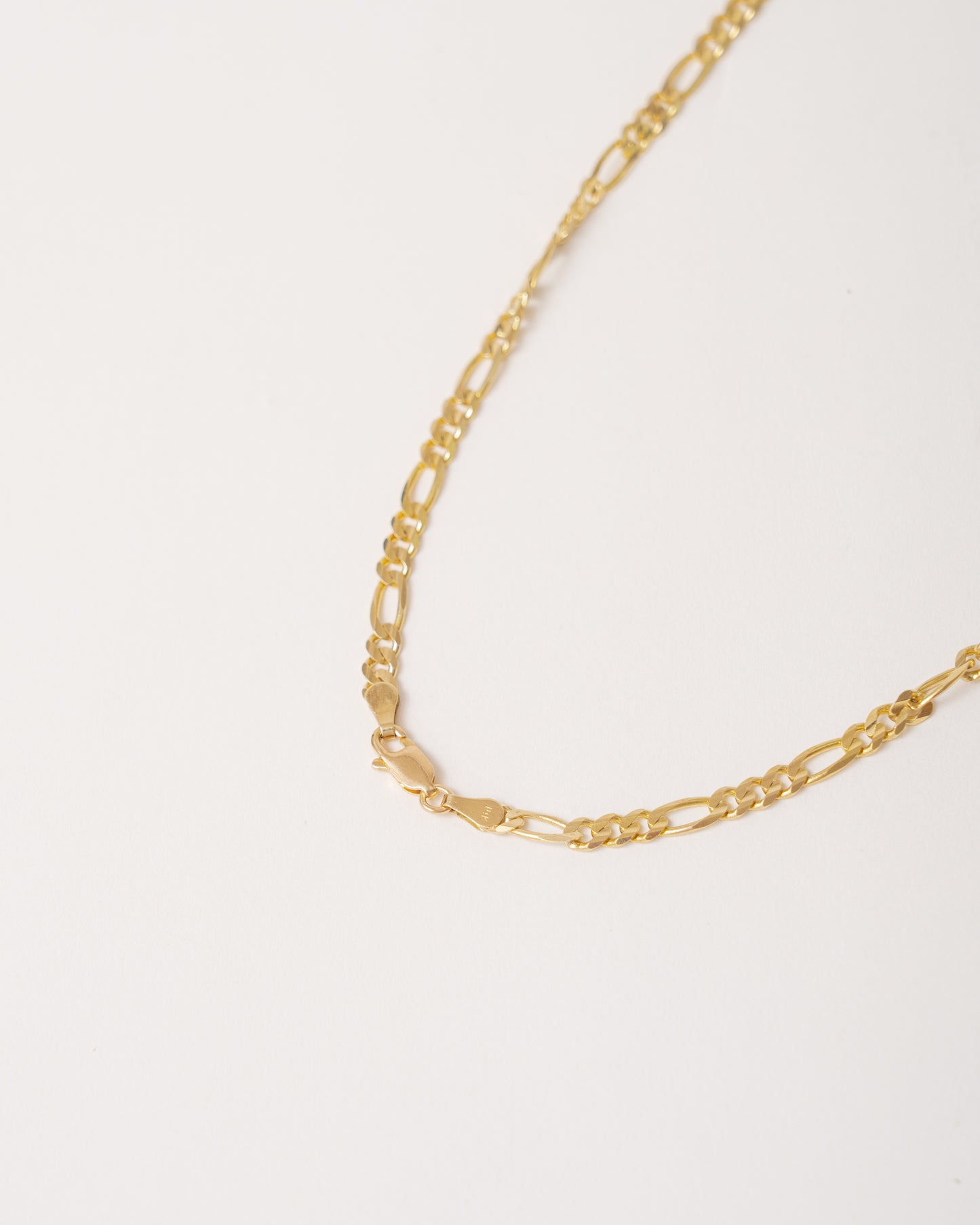 18" Figaro Necklace - 14k Gold