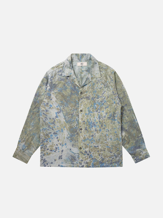 Horizon Crinkle L/S Shirt - Earth Camo