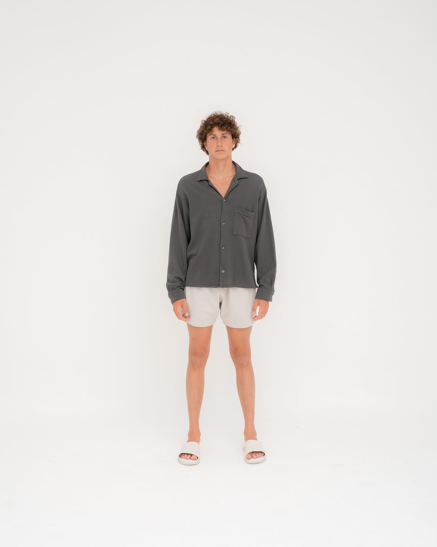 Terry Linen Short - Island Fossil