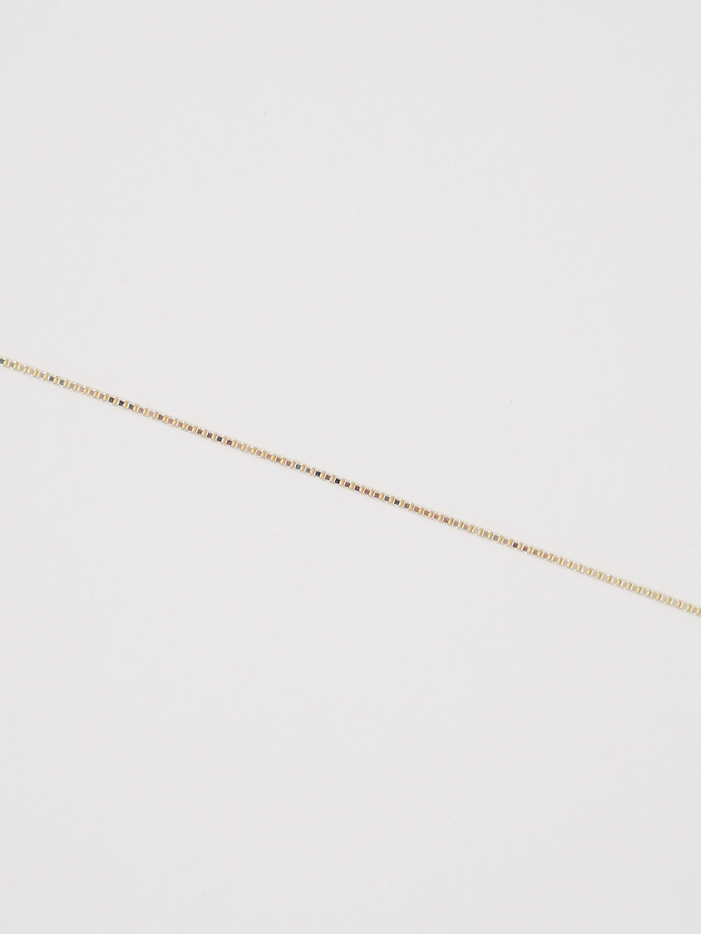 20" Box Necklace - Yellow Gold .8 MM