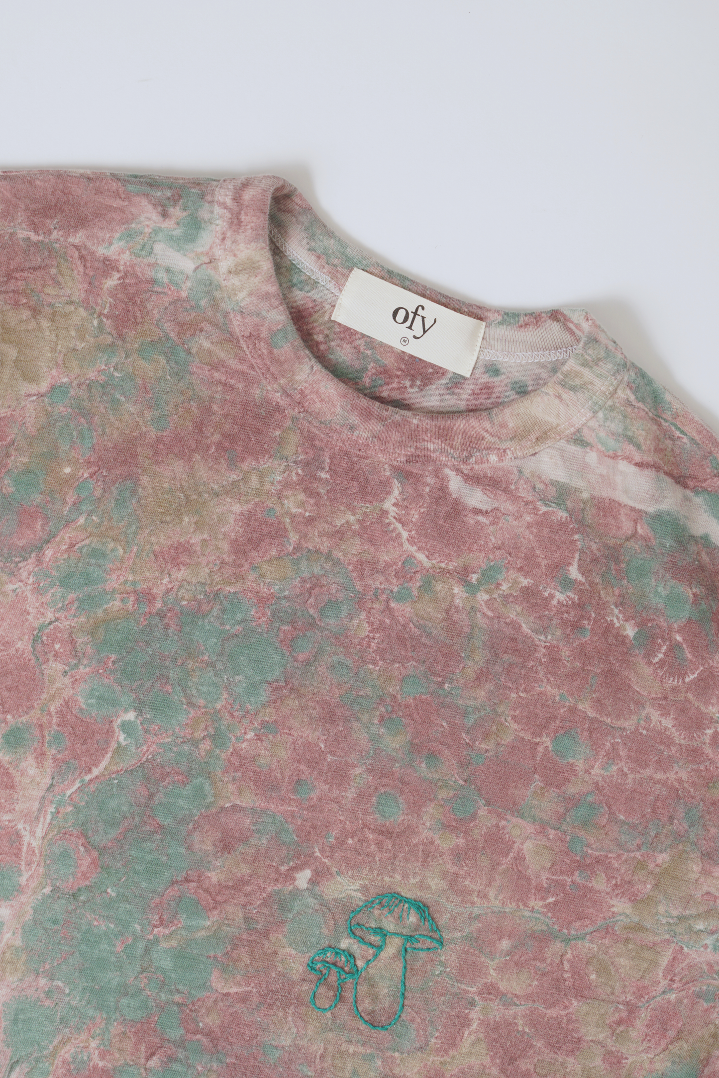 Embroidered Journey Tee - Countryside Fungi