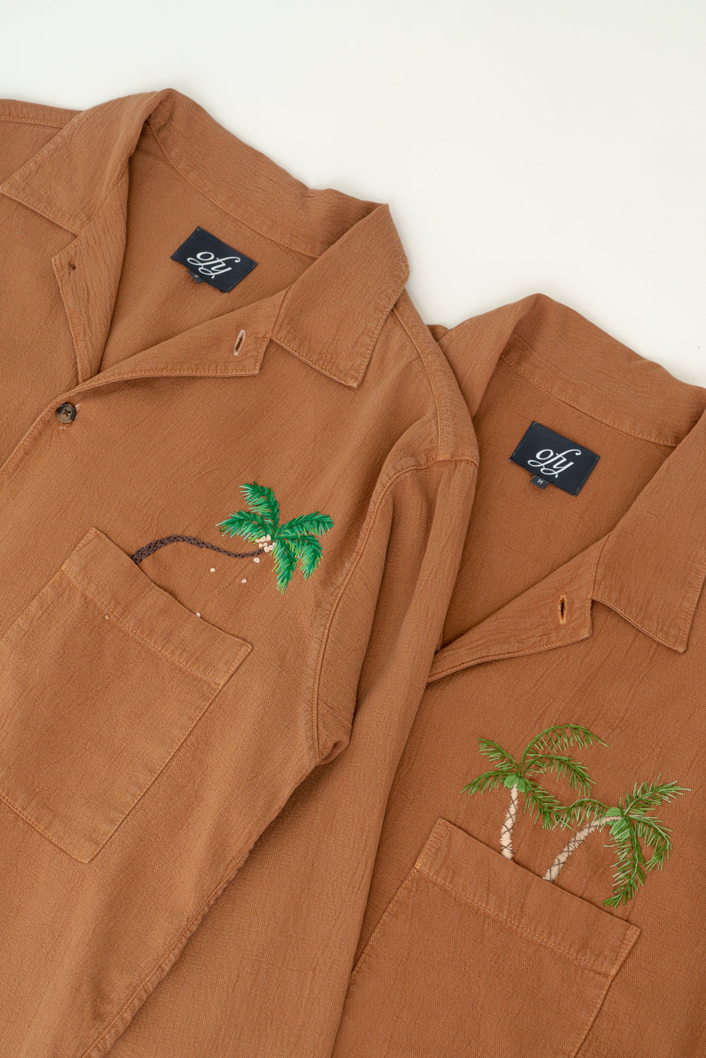 Crinkle L/S - Pocket Palm