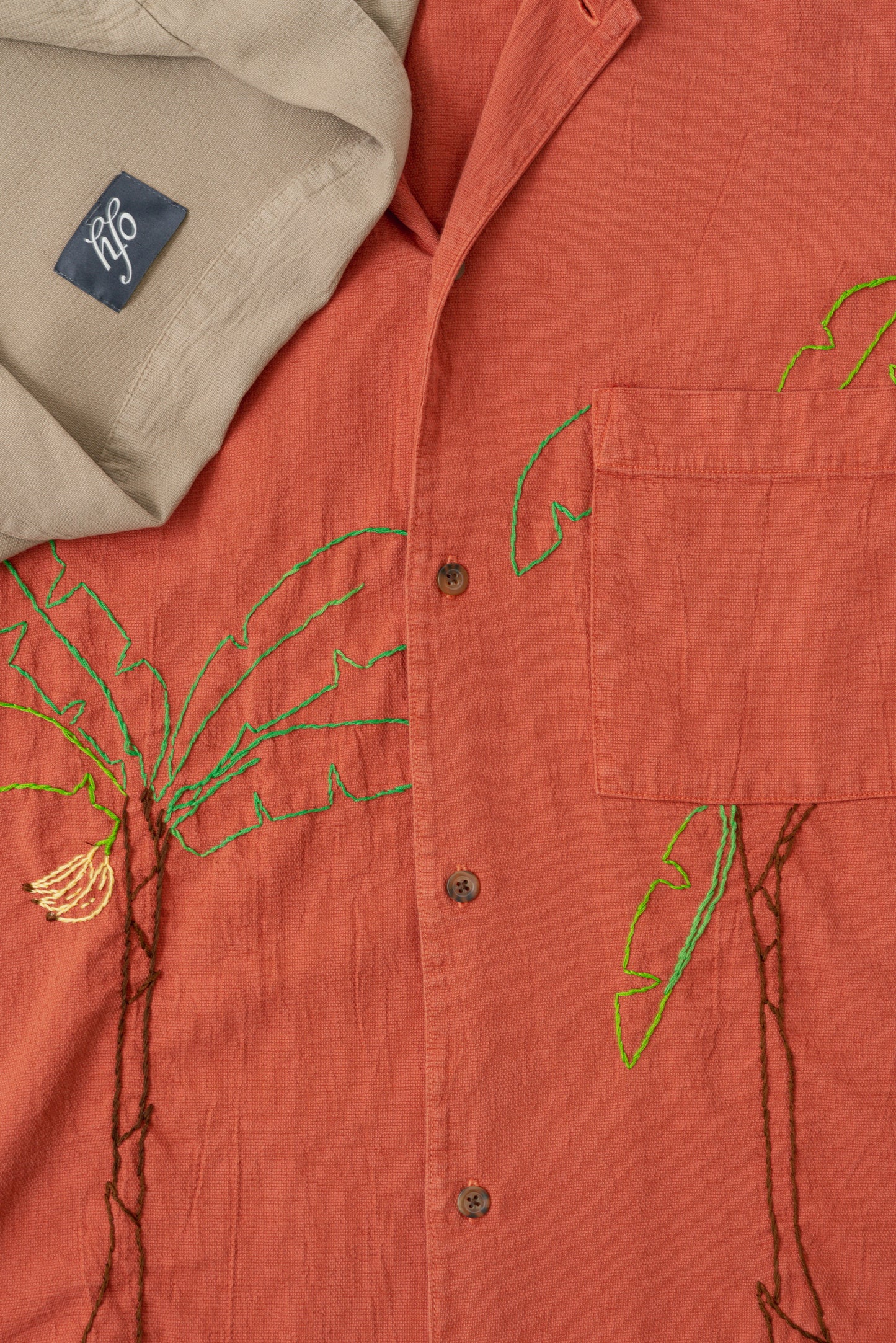 Crinkle S/S - Banana Palm