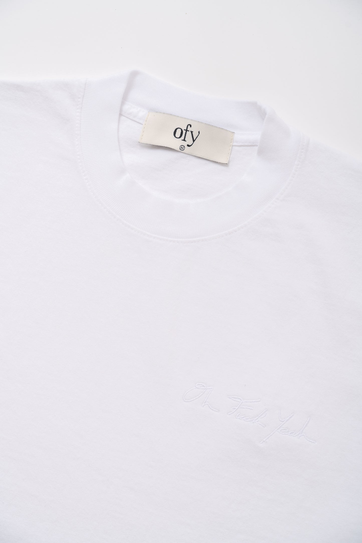 Classic Signature Tee - White Tonal