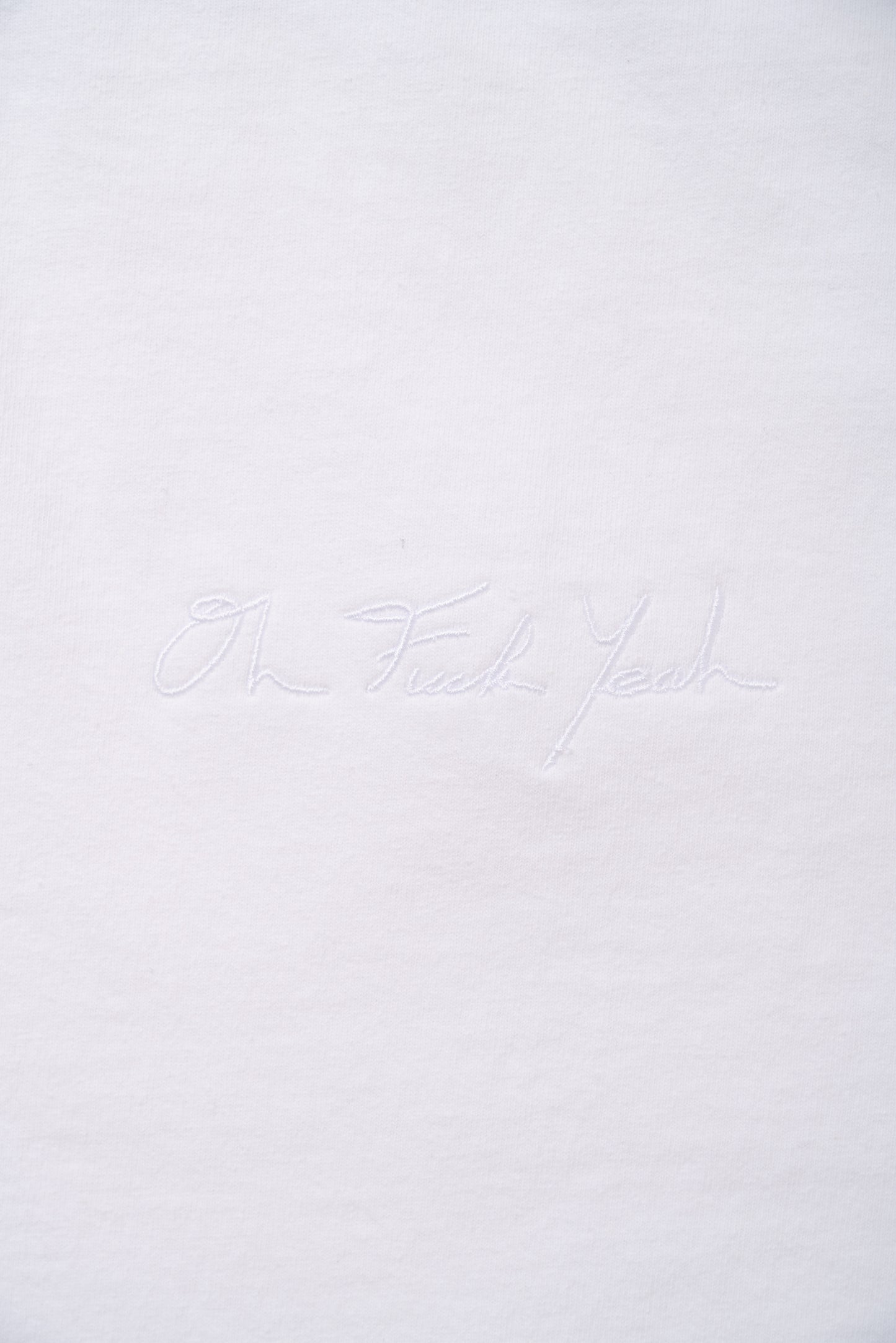 Classic Signature Tee - White Tonal